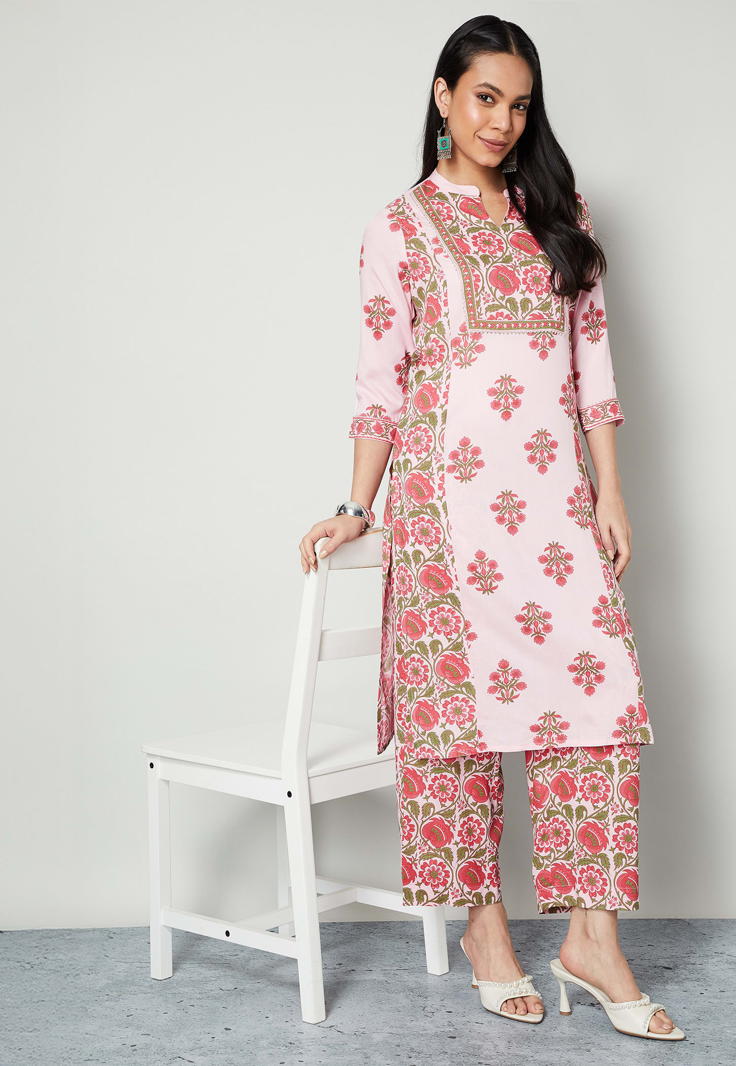 MELANGE Floral Print Kurta Set-picture-20