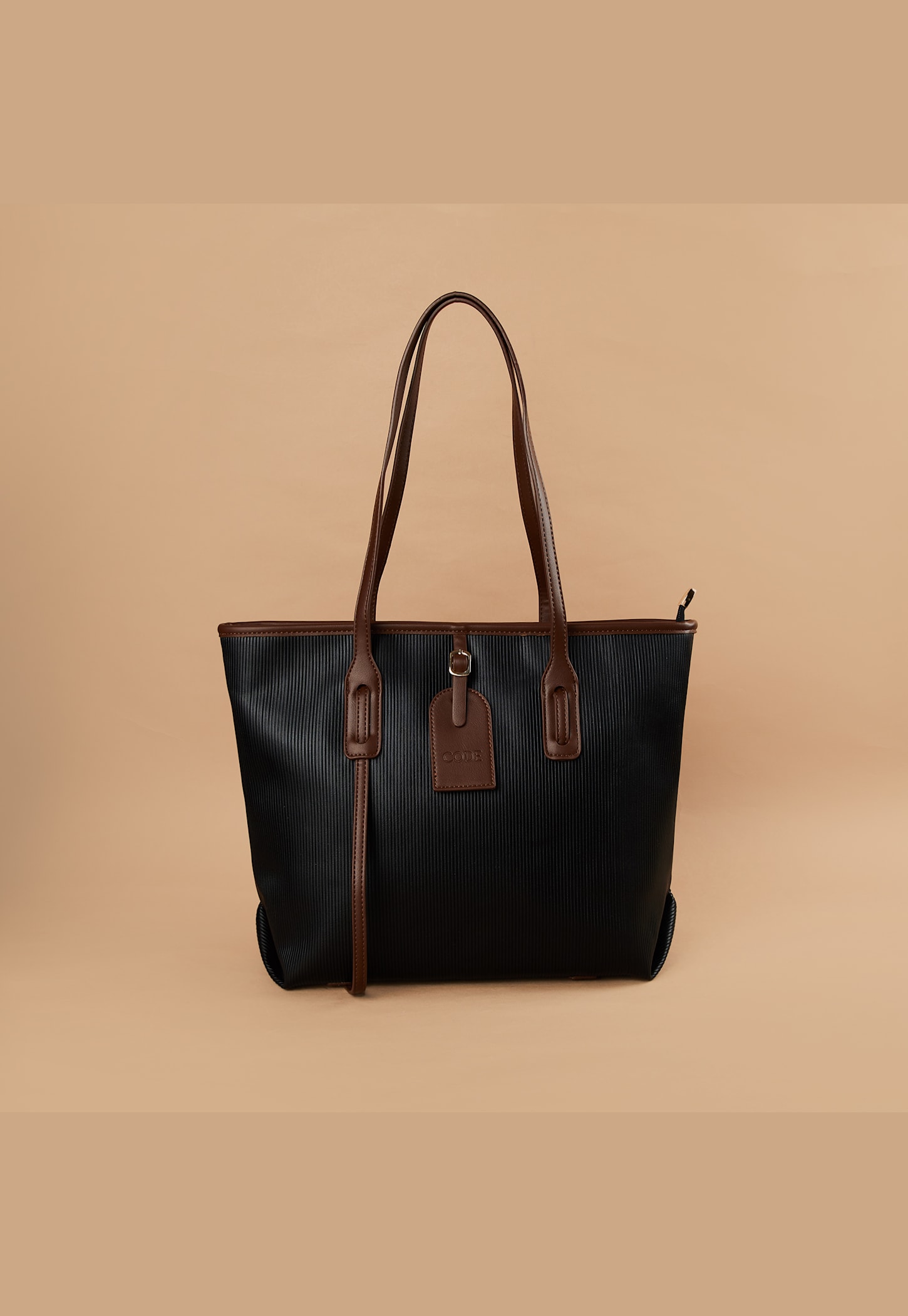 CODE Textured Shoulder Bag