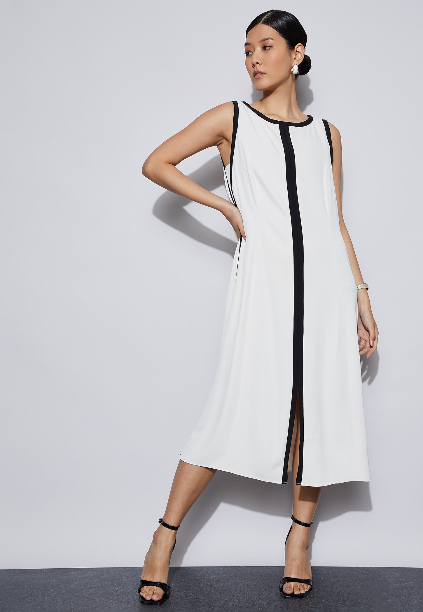 CODE Solid Midi Dress-picture-30