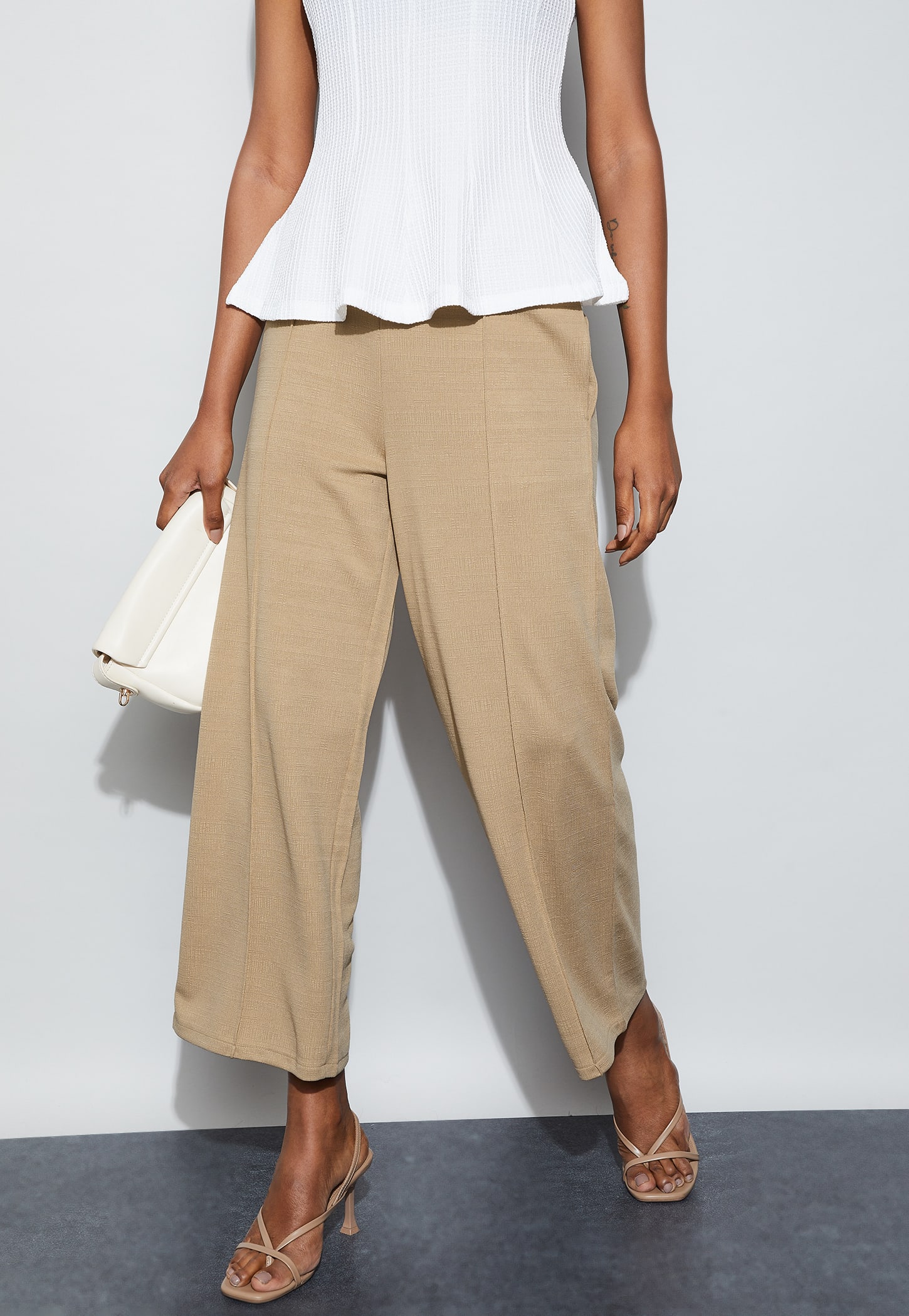CODE Flat Front Mid-Rise Trousers-picture-36