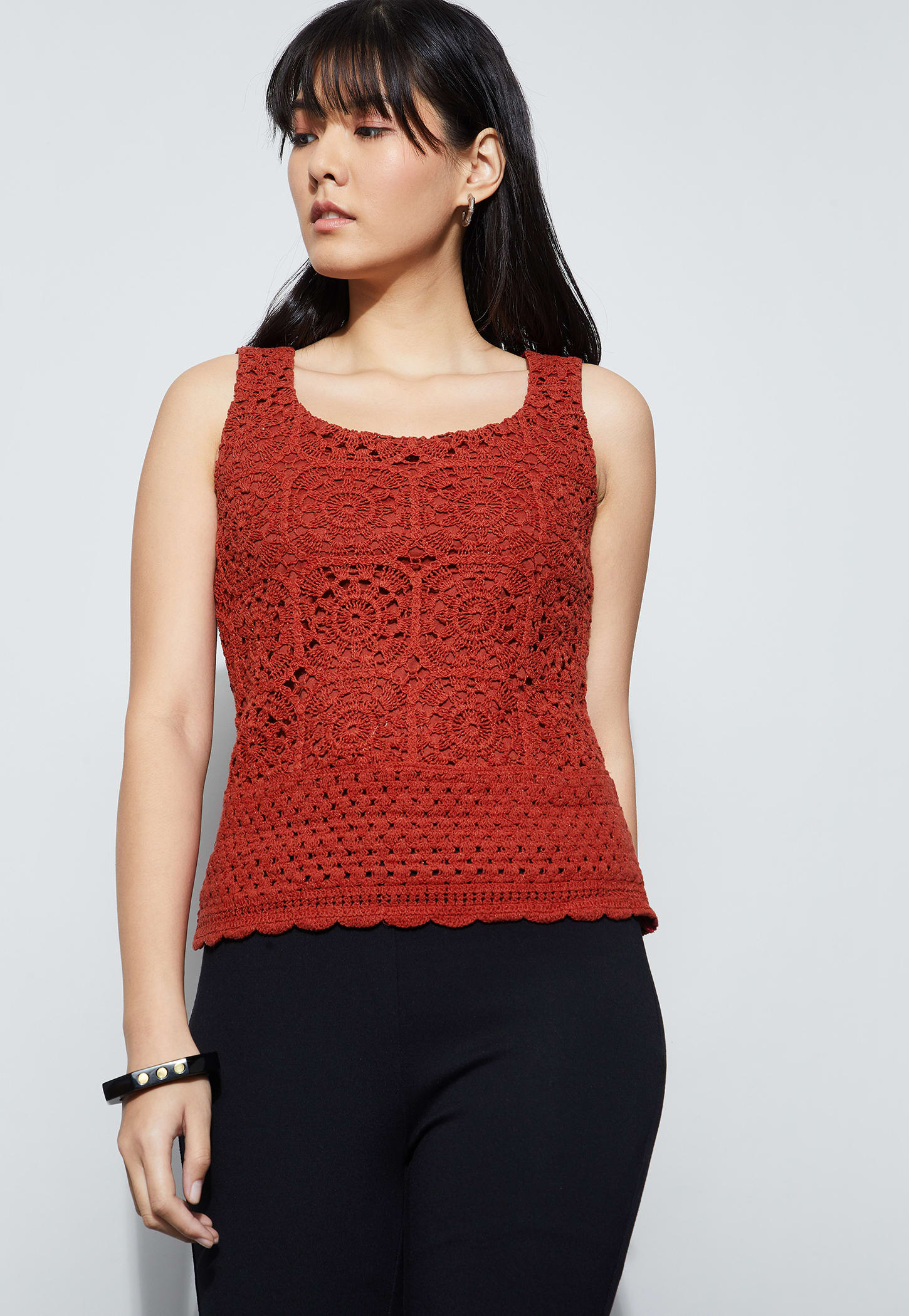 CODE Crochet Sleeveless Top-picture-49