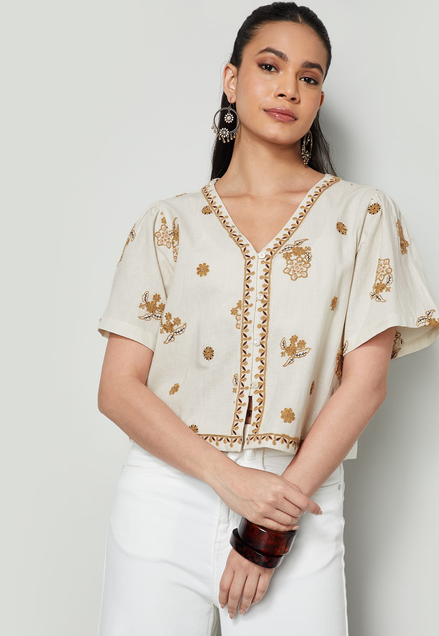 COLOUR ME Embroidered Top-picture-38