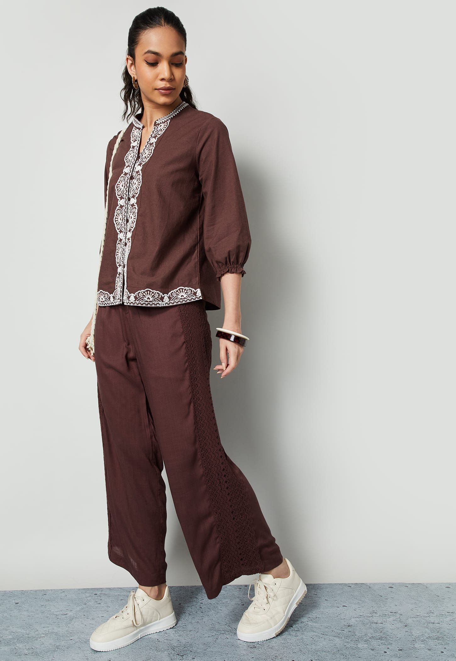 COLOUR ME Crochet Straight Pants-picture-14