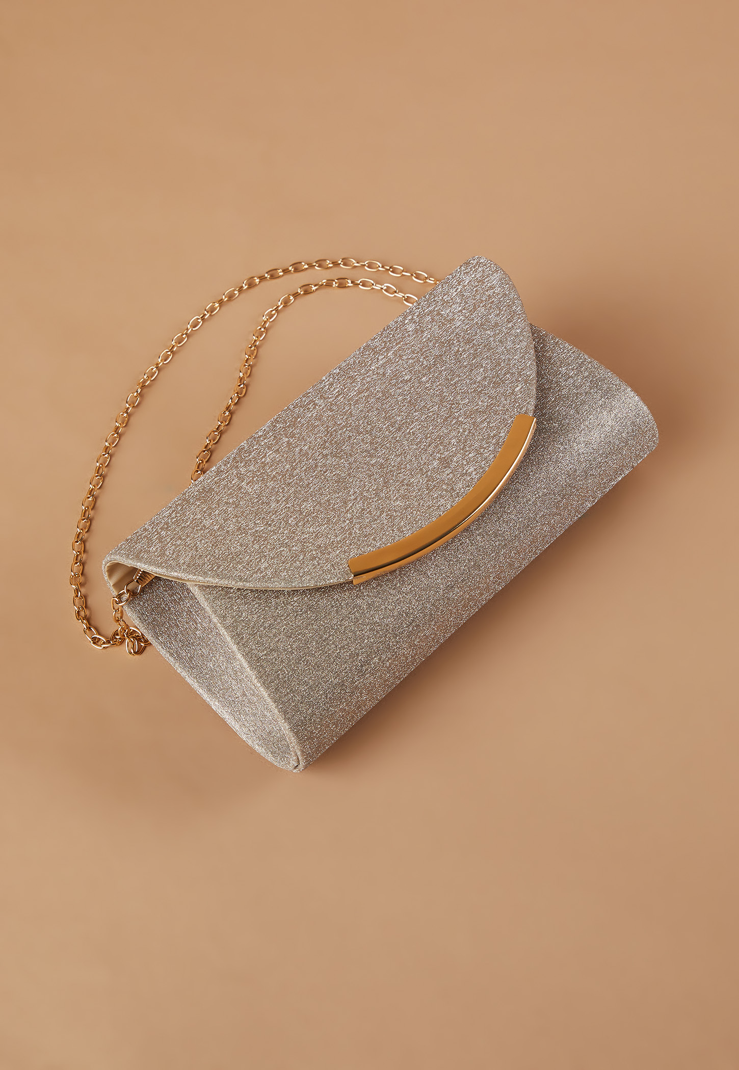 CODE Glitter Envelope Clutch with Chain Strap-picture-13