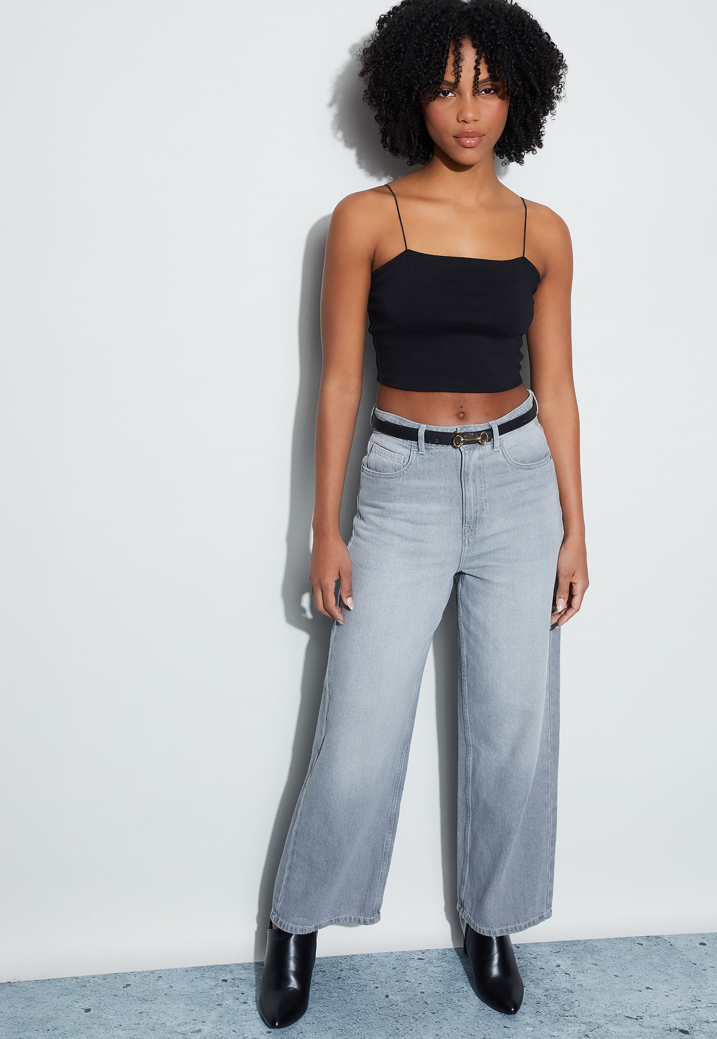 GINGER Solid Crop Top-picture-27
