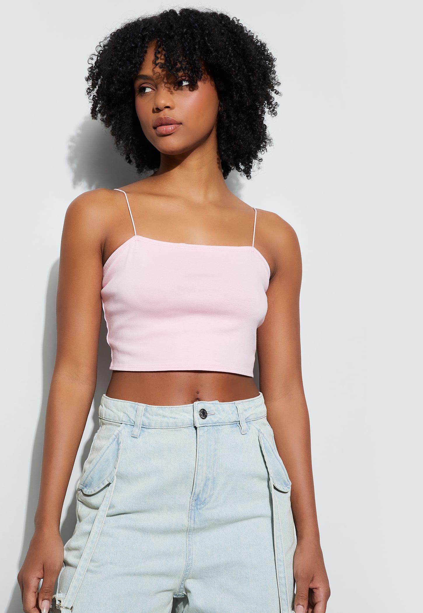 GINGER Solid Crop Top-picture-29