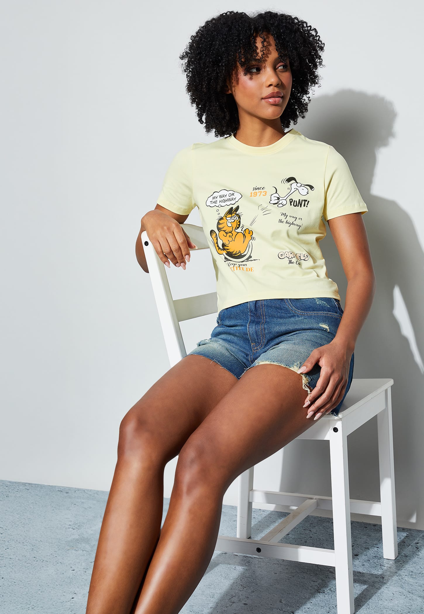 GINGER Garfield Print T-shirt-picture-27