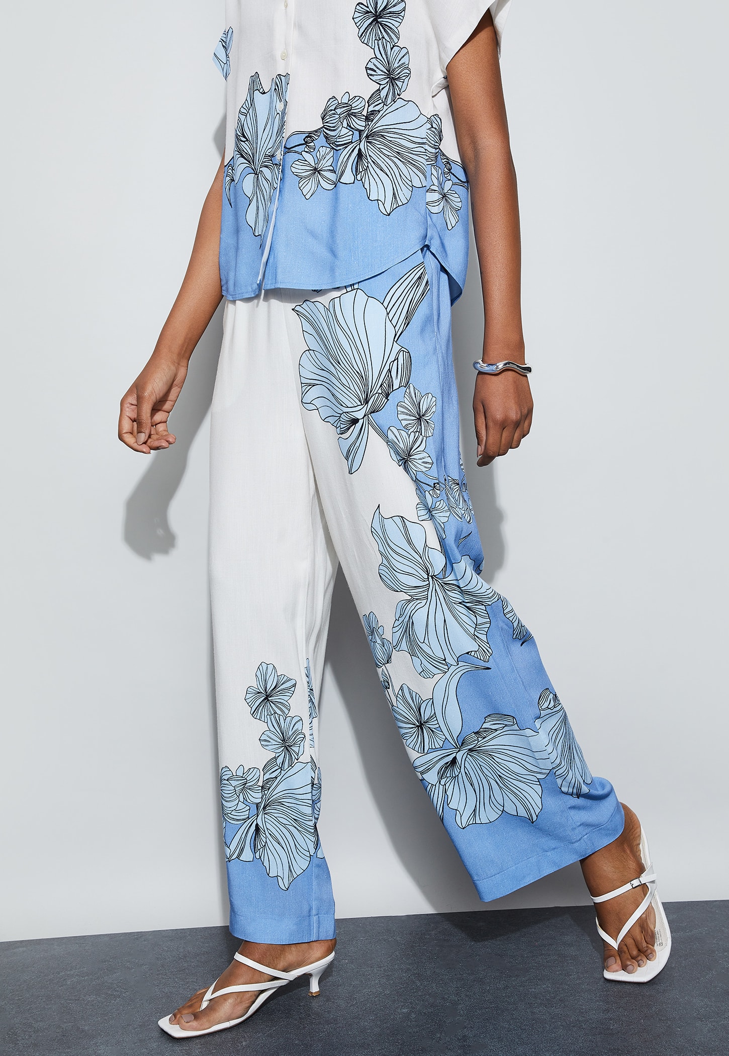 CODE Printed Elasticated Trousers-picture-33