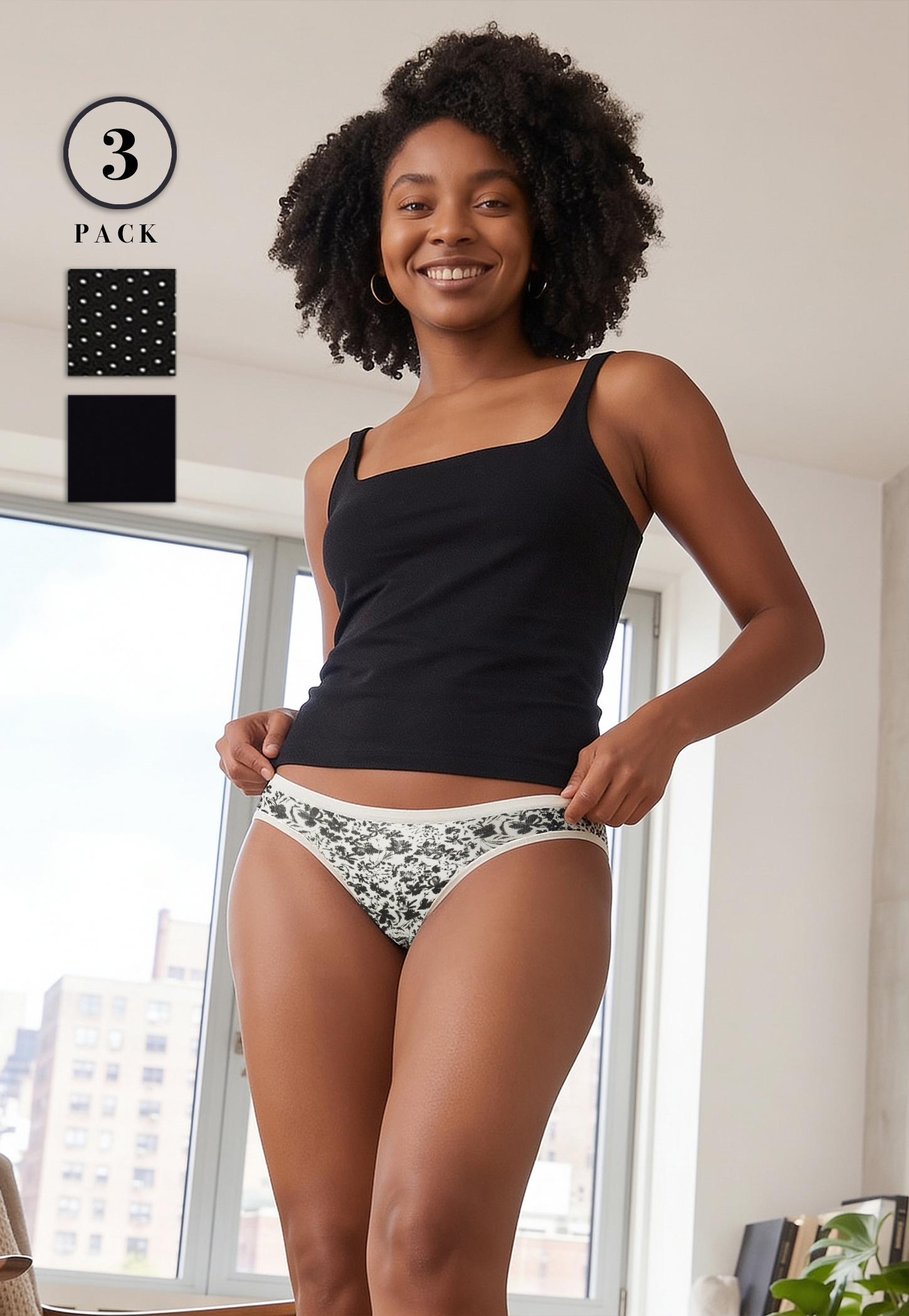 GINGER Assorted Bikini Panties - Pack of 3-picture-27