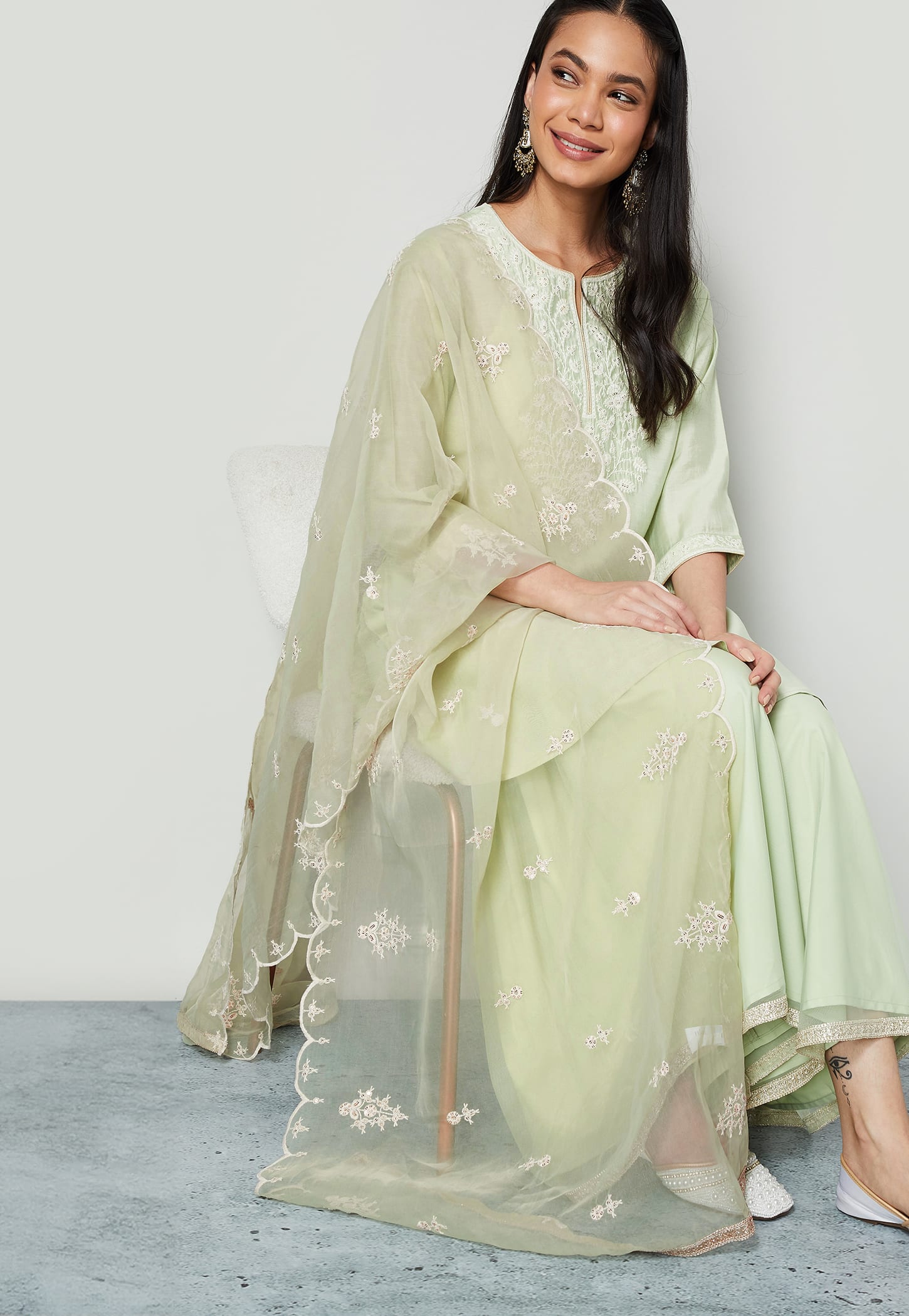 MELANGE Embroidered Dupatta-picture-21
