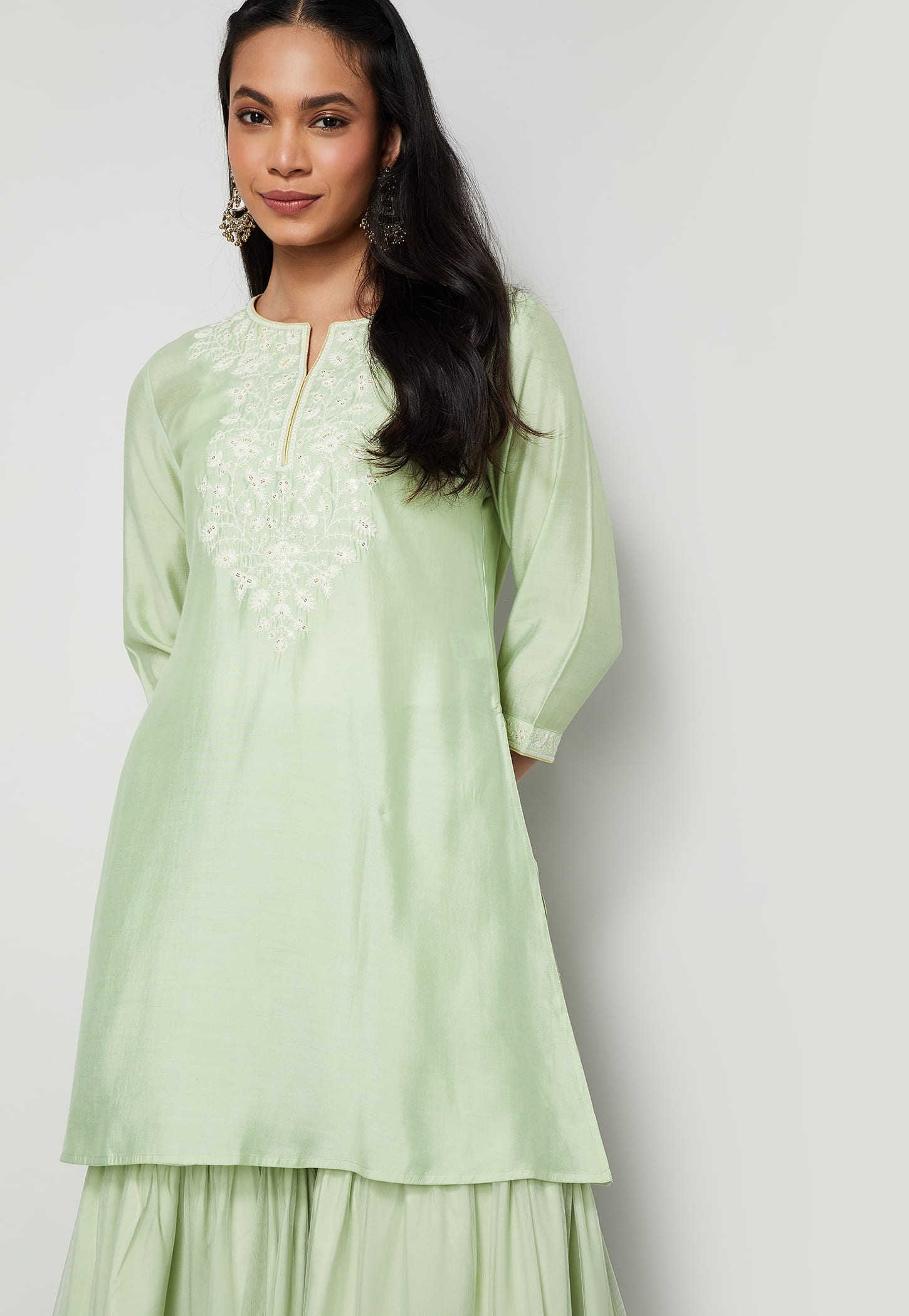 MELANGE Embroidered Straight Kurta-picture-28
