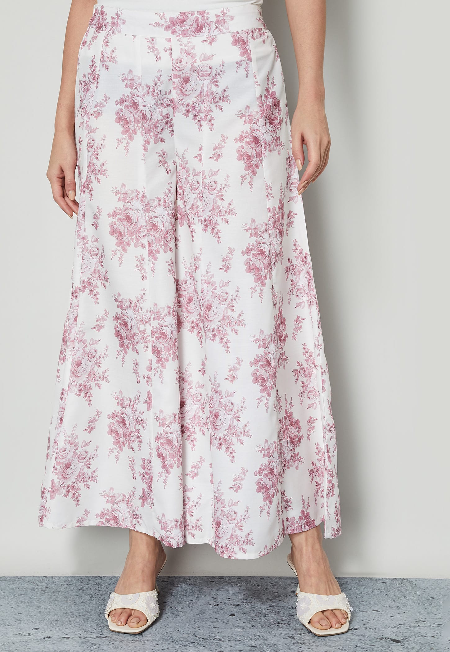 MELANGE Floral Print Palazzos-picture-42