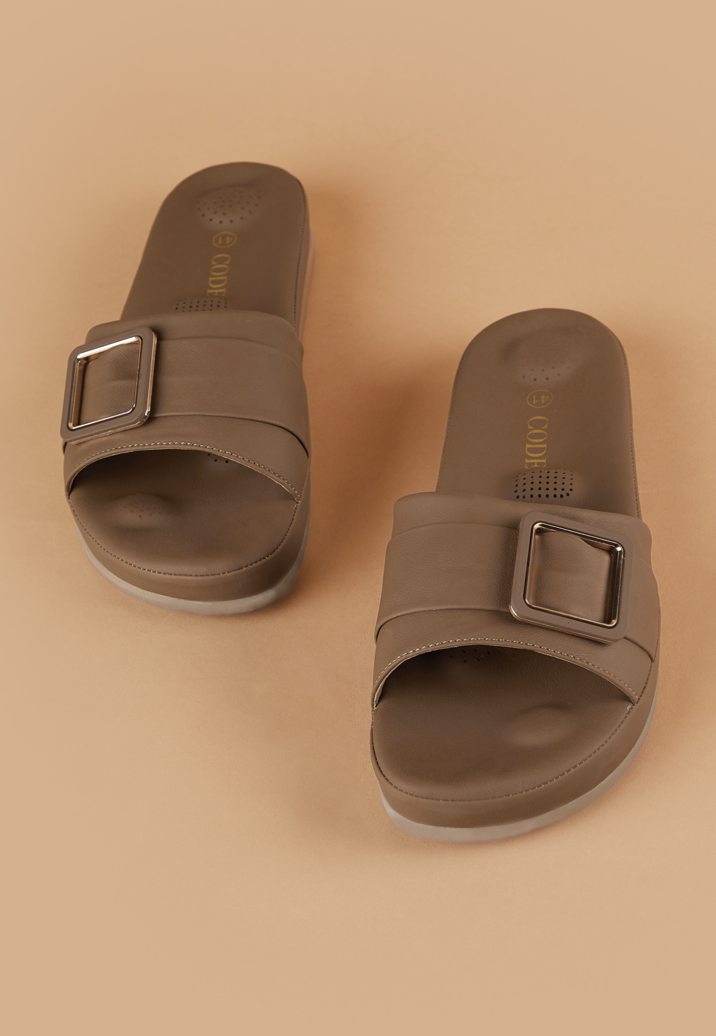 CODE Solid Flats with Buckle Detail-picture-52