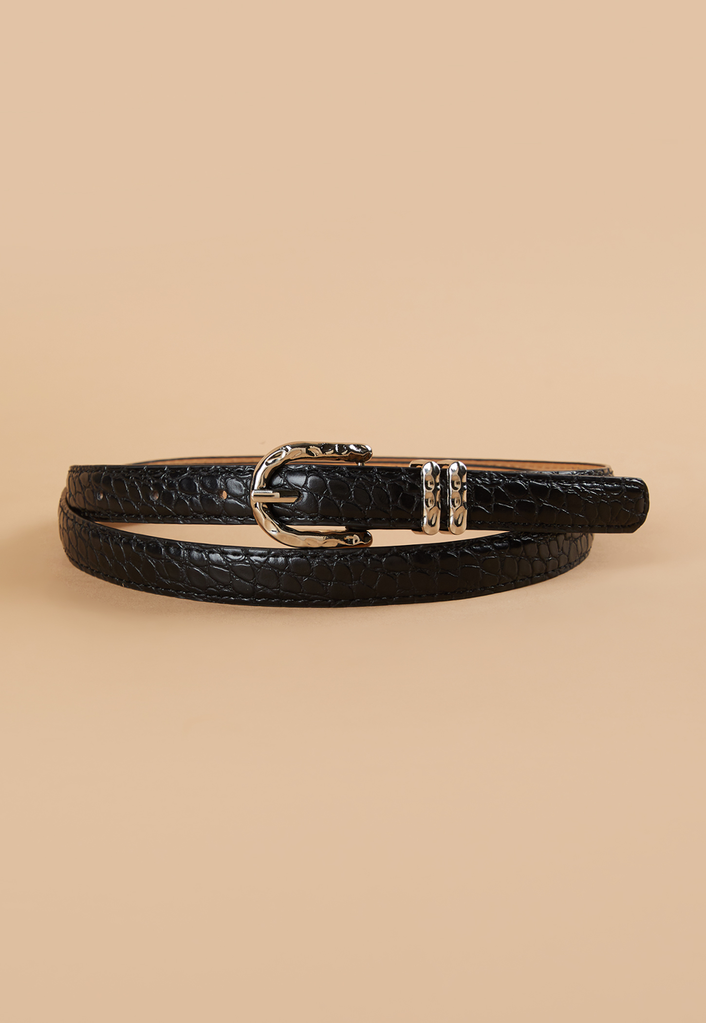 GINGER Croc Embossed Belt-picture-14