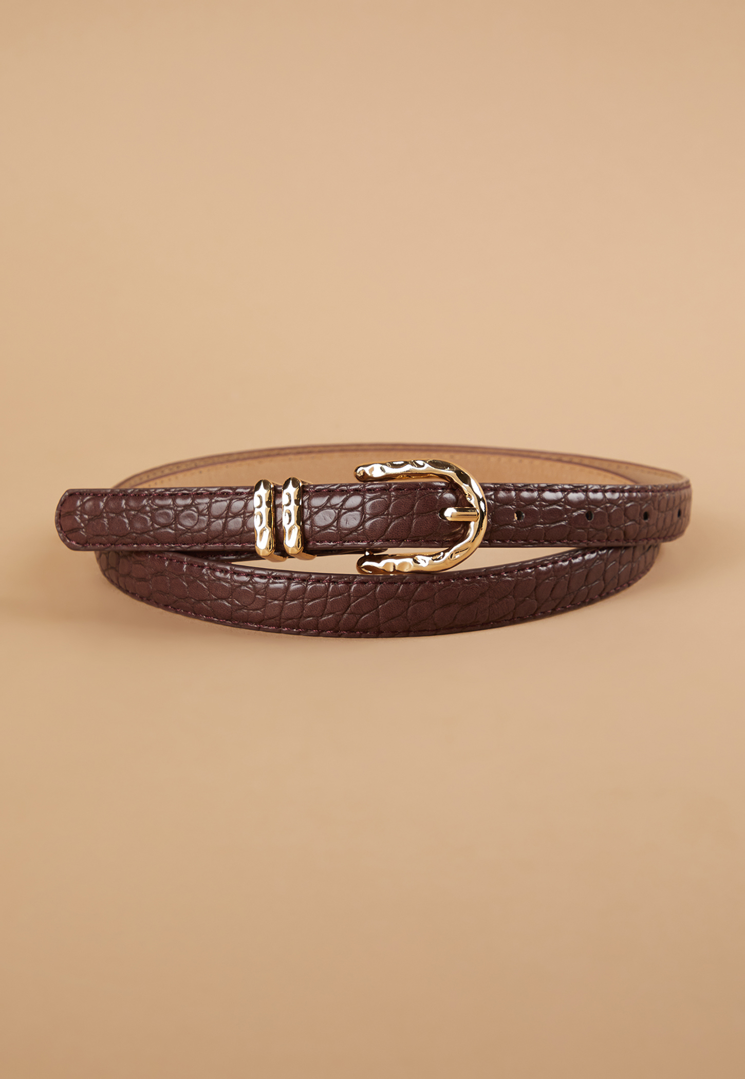 GINGER Croc Embossed Belt-picture-18