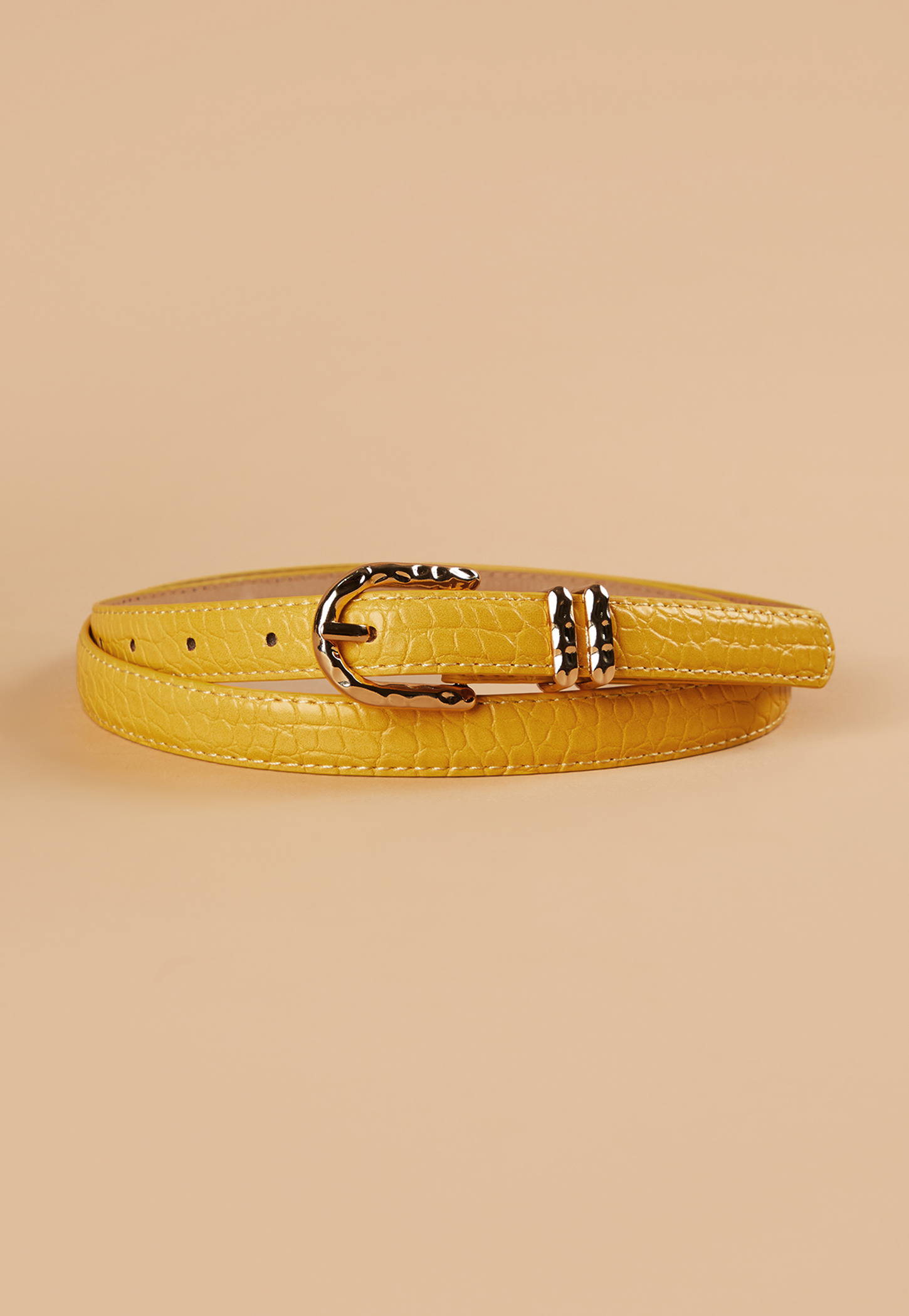 GINGER Croc Embossed Belt-picture-17