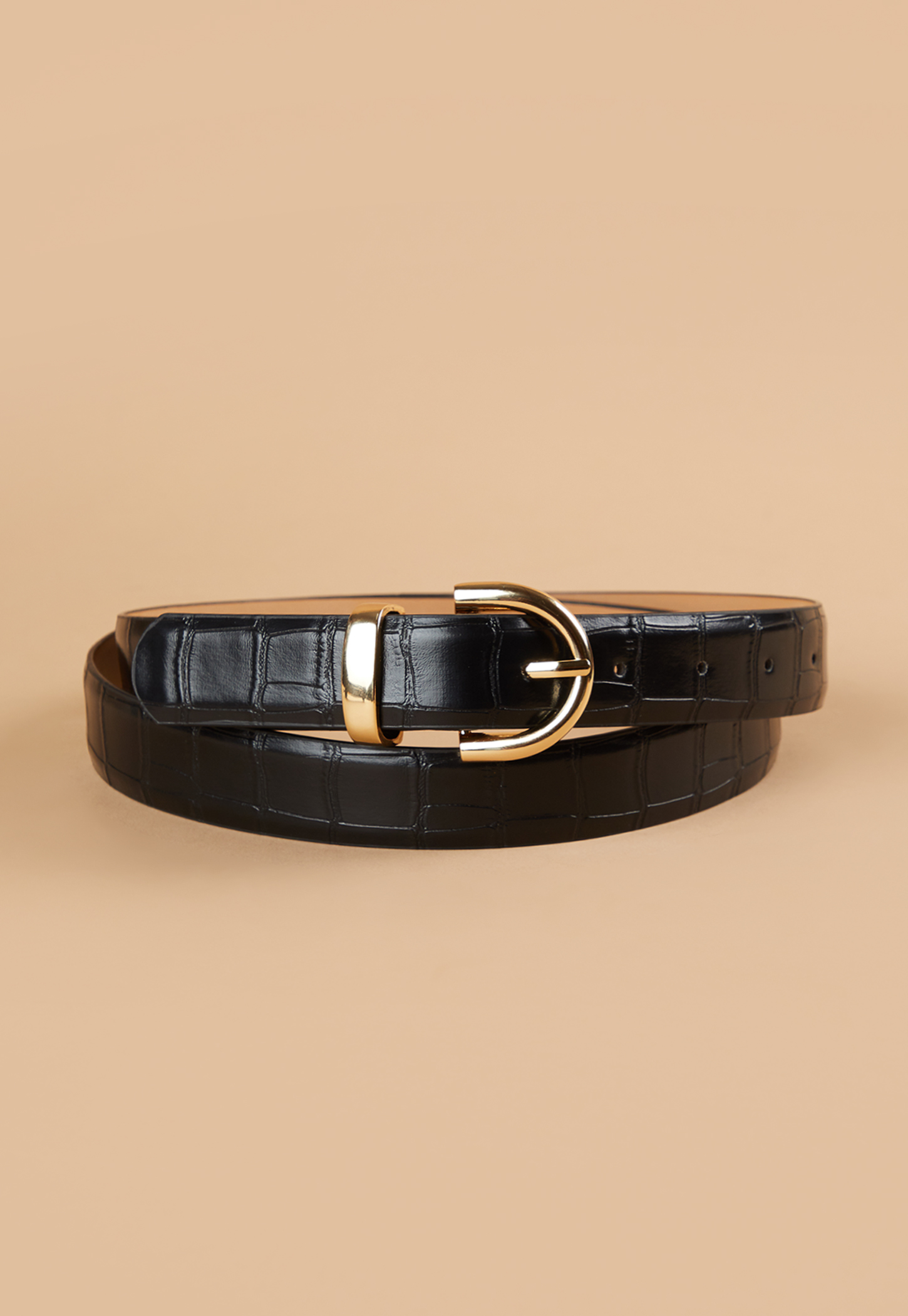 GINGER Croc Embossed Belt-picture-15