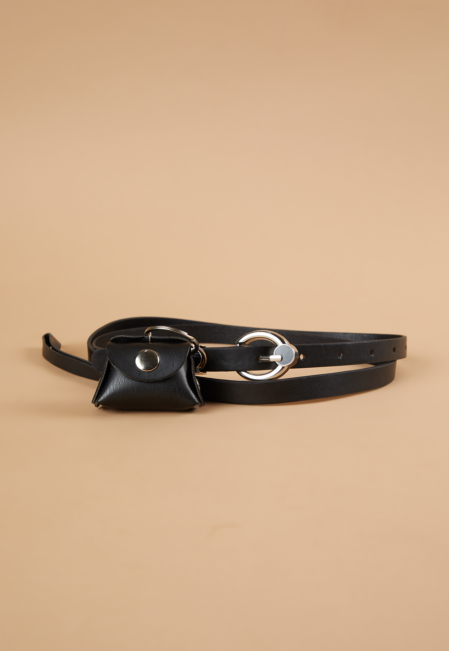 GINGER Solid Belt with Pouch Charm-picture-53