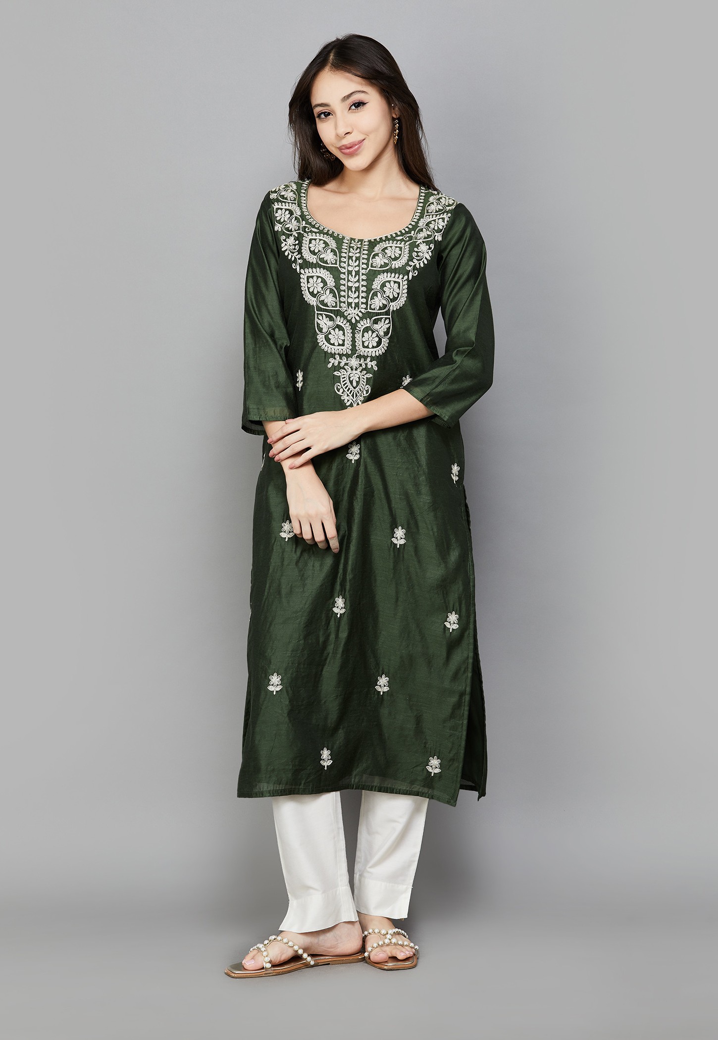 LIBAS Embroidered Straight Kurta-picture-42