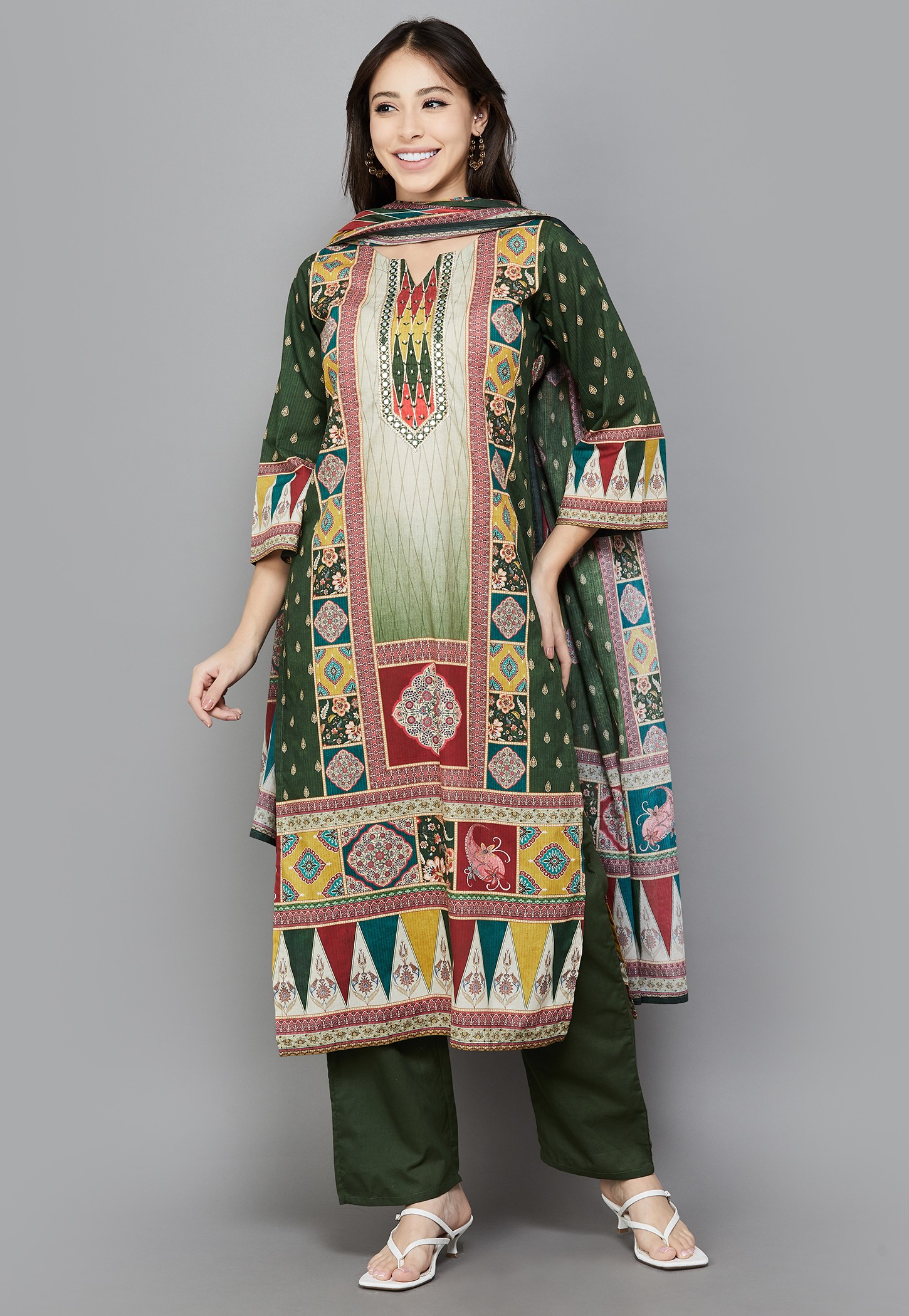 LIBAS Ethnic Motif Kurta Set-picture-53