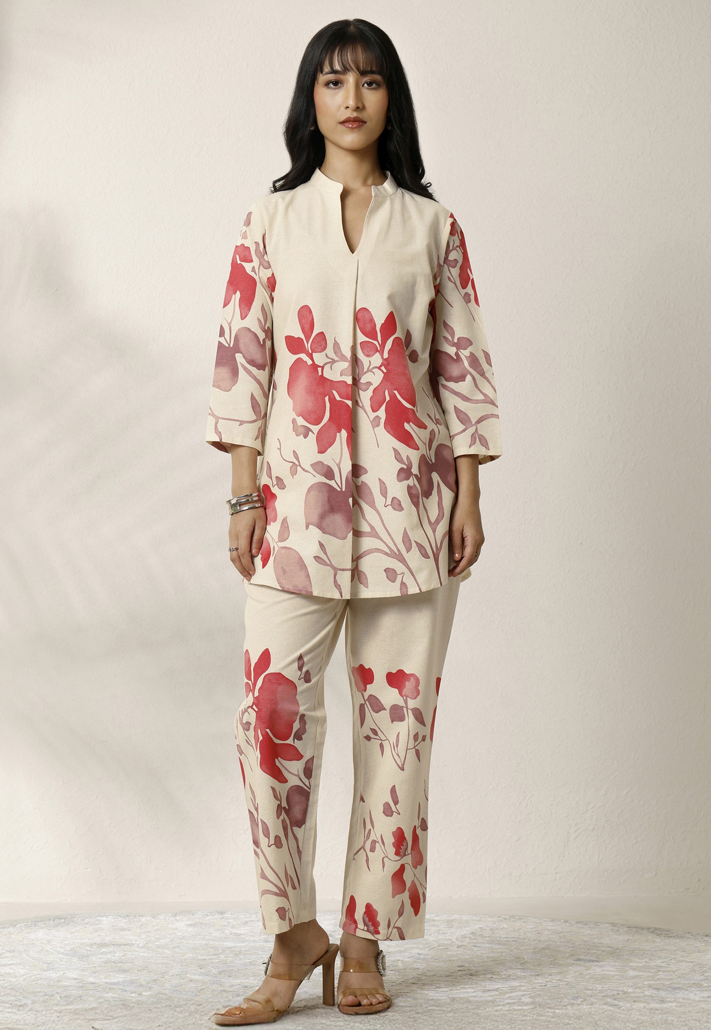 LIBAS Floral Print Kurta Set-picture-14