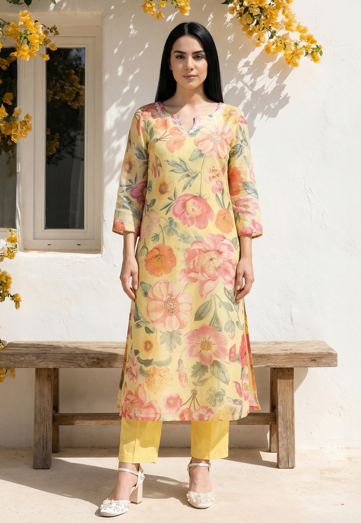 W Floral Print Straight Kurta-picture-36