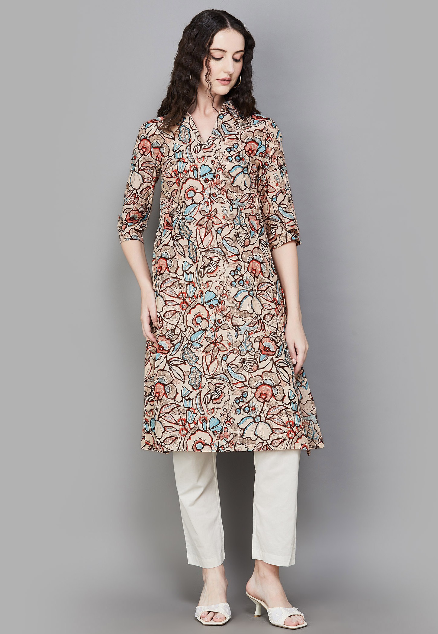 W Floral Print Straight Kurta-picture-41