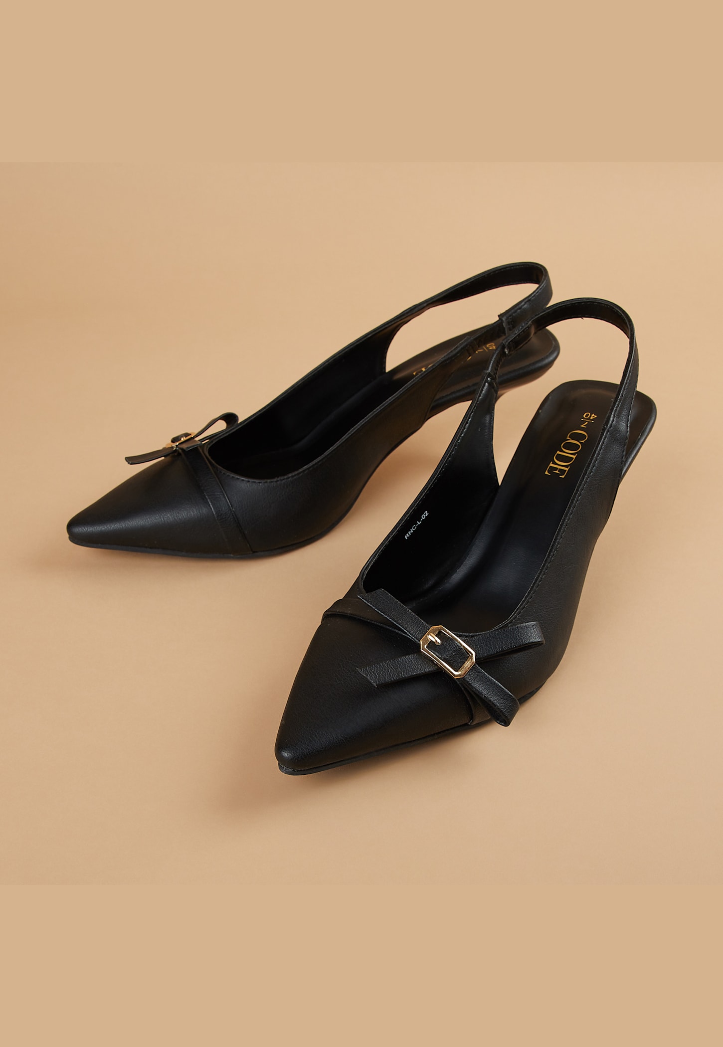 CODE Textured Kitten Heels-picture-10