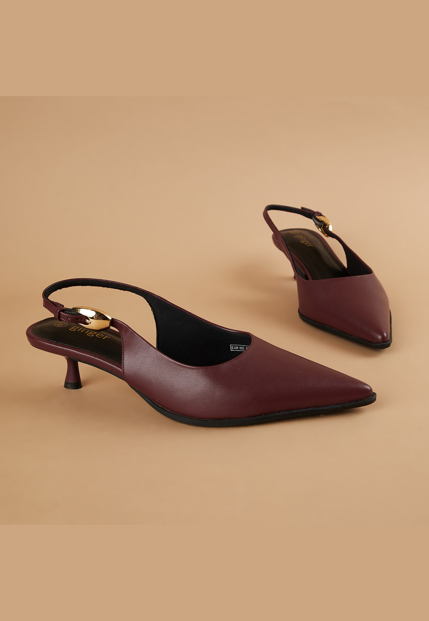 GINGER Solid Kitten Heels-picture-22
