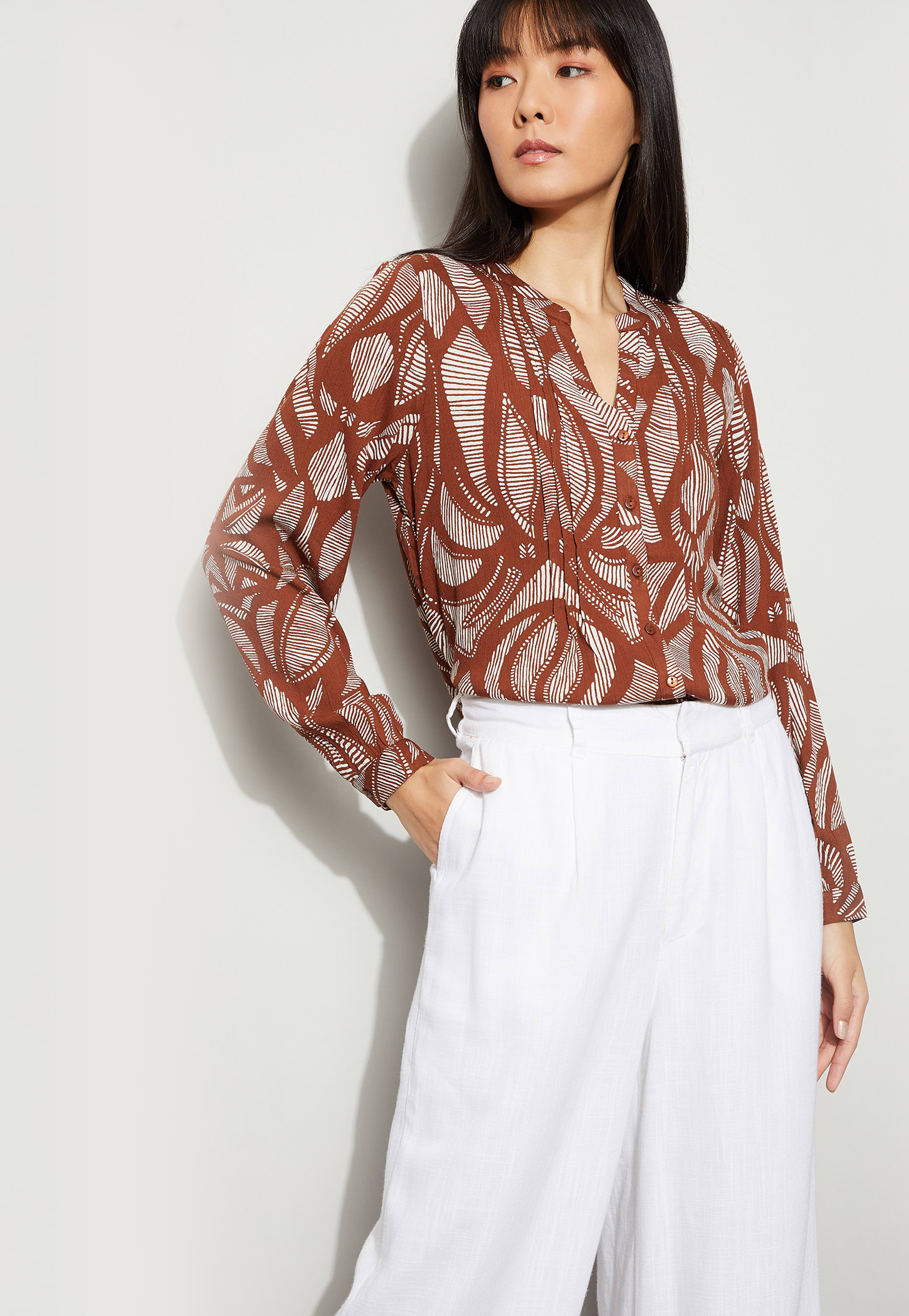 FAME FOREVER Printed Top-picture-42