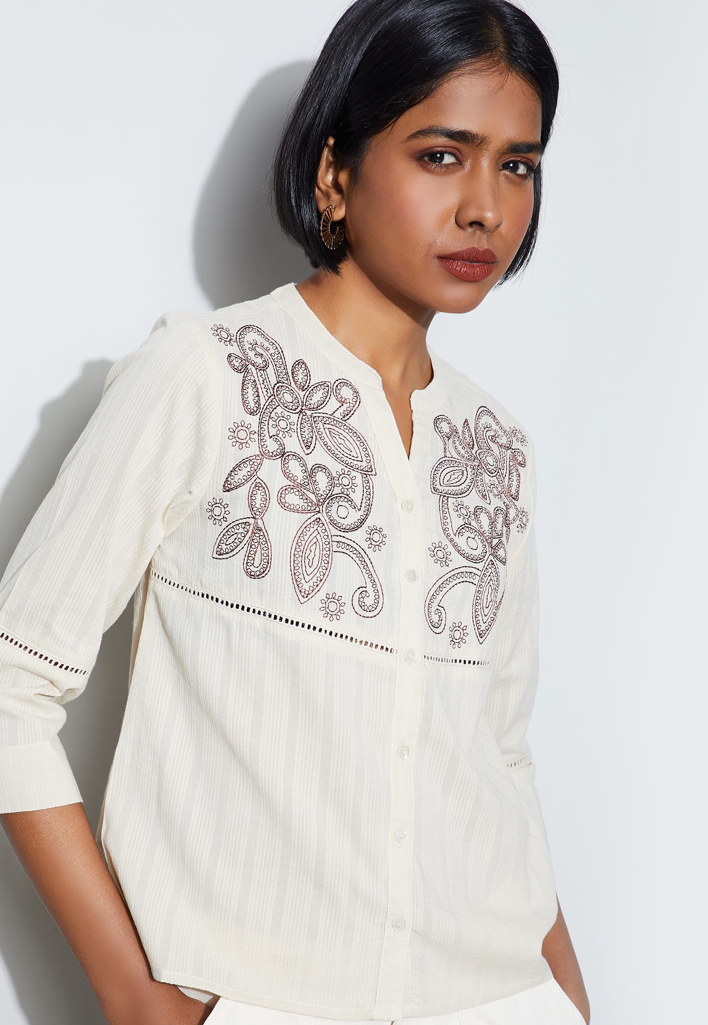 FAME FOREVER Embroidered Top-picture-36