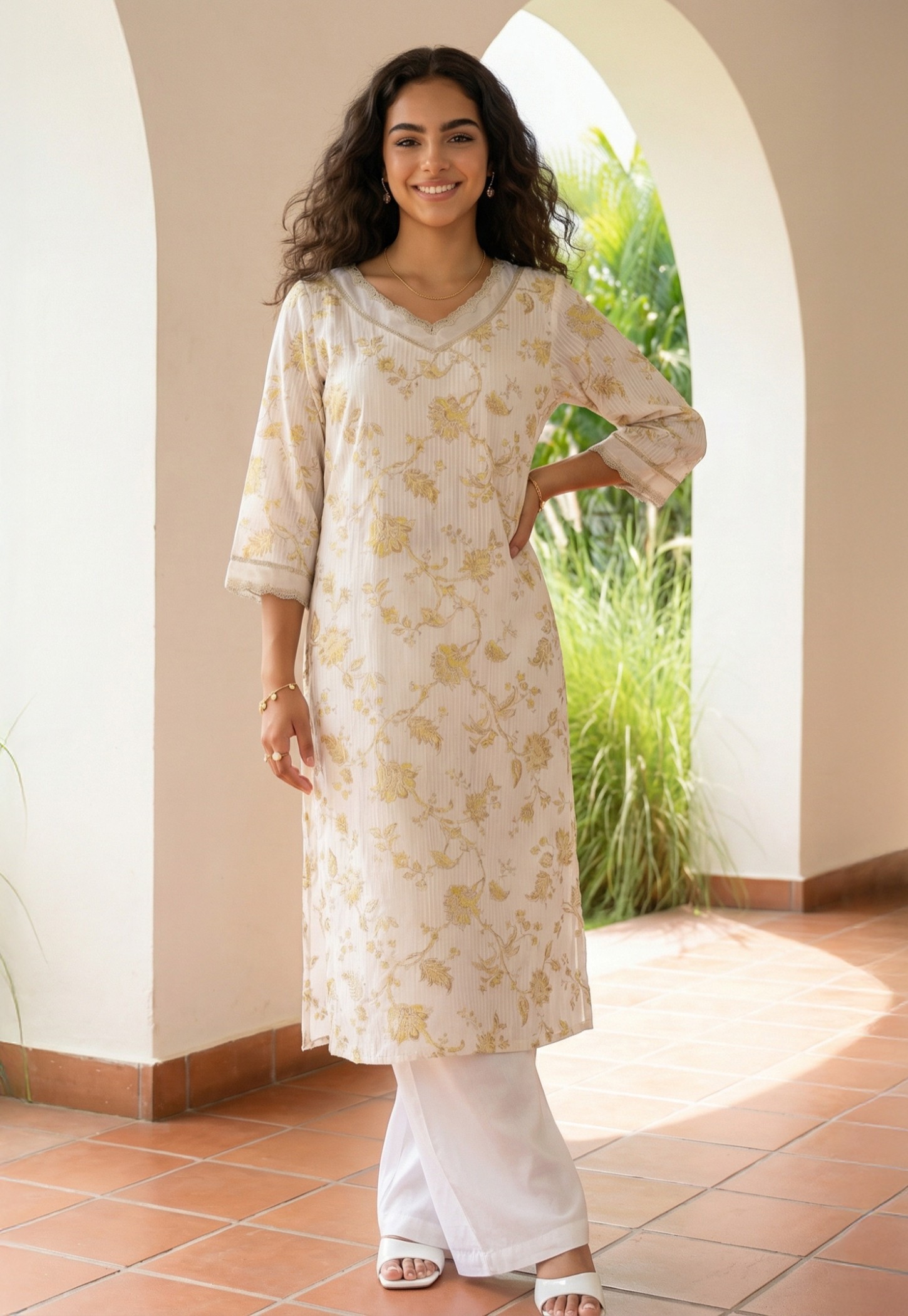 AURELIA Floral Ethnic Straight Kurta-picture-39