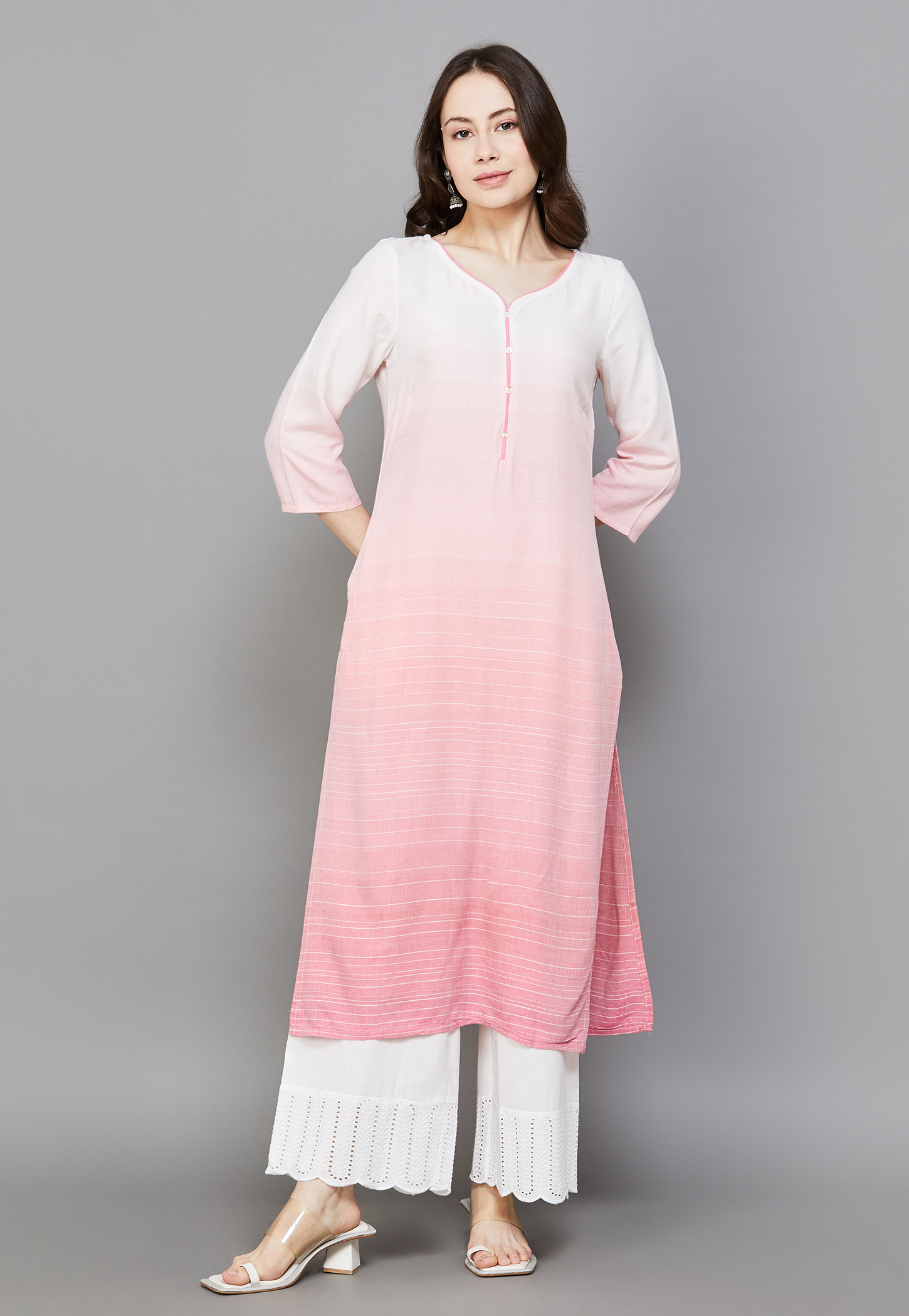 AURELIA Striped Straight Kurta-picture-24
