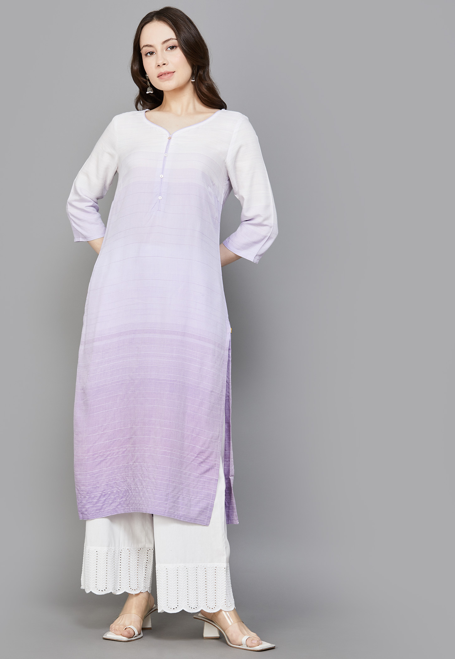 AURELIA Striped Straight Kurta-picture-10