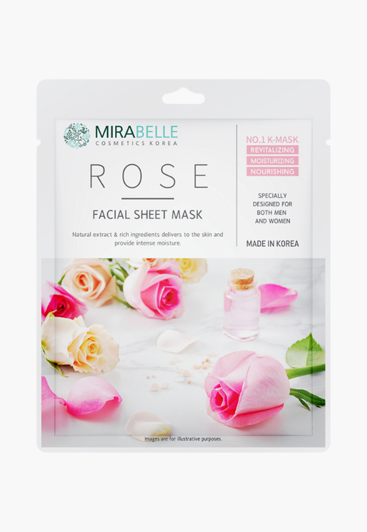 MIRABELLE Rose Facial Sheet Mask - Pack of 10-picture-27