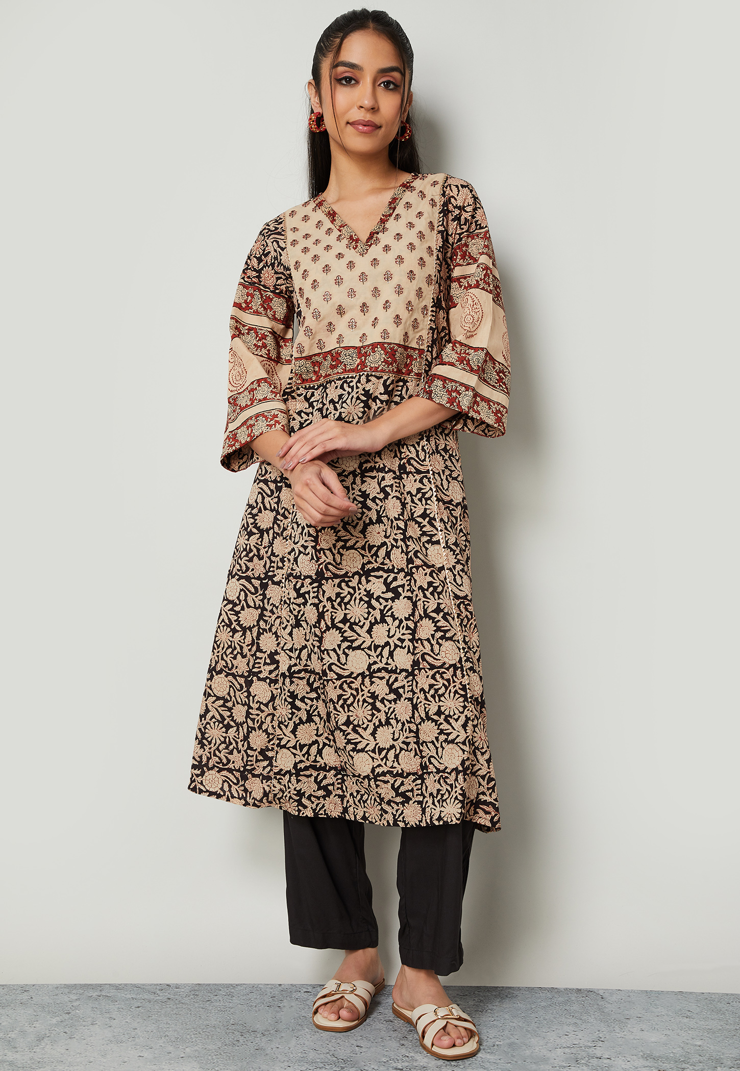 MELANGE Printed Kurta-image-6