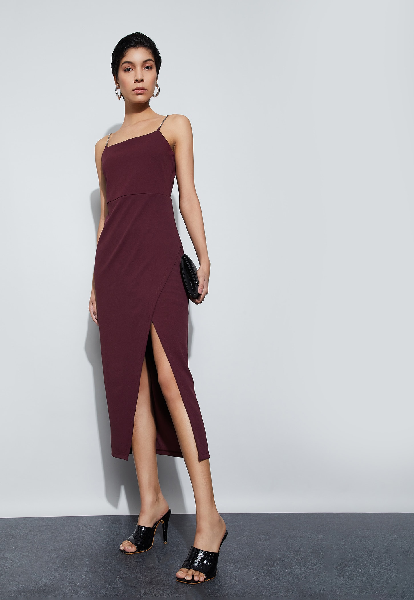 CODE Solid Bodycon Dress-picture-53