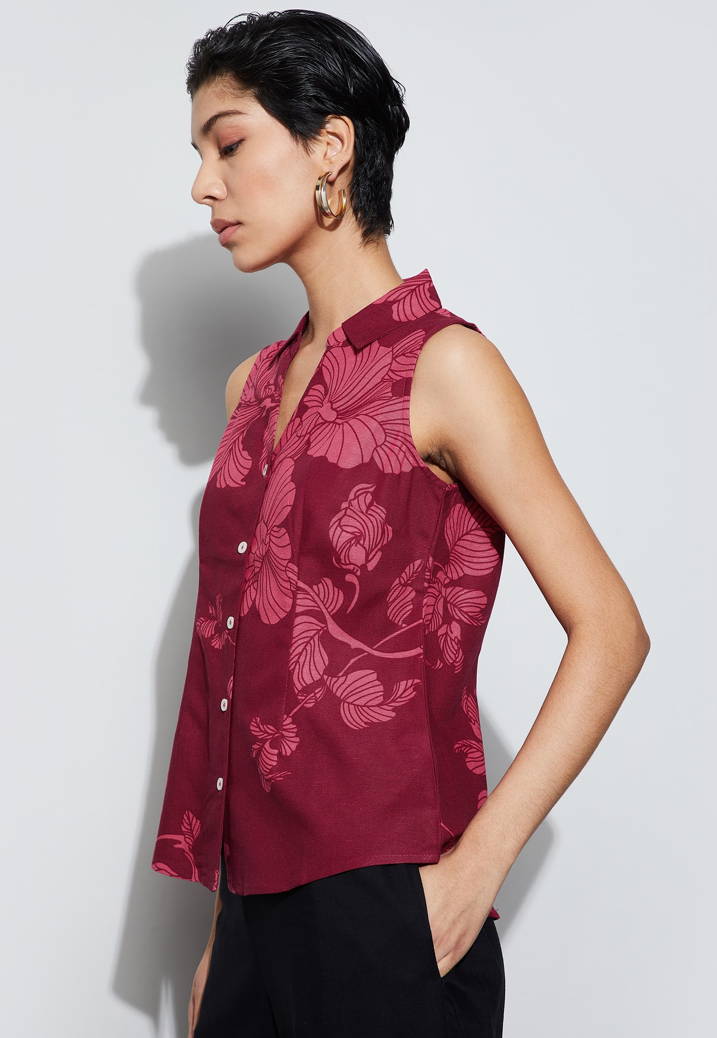 CODE Floral Print Shirt-picture-17