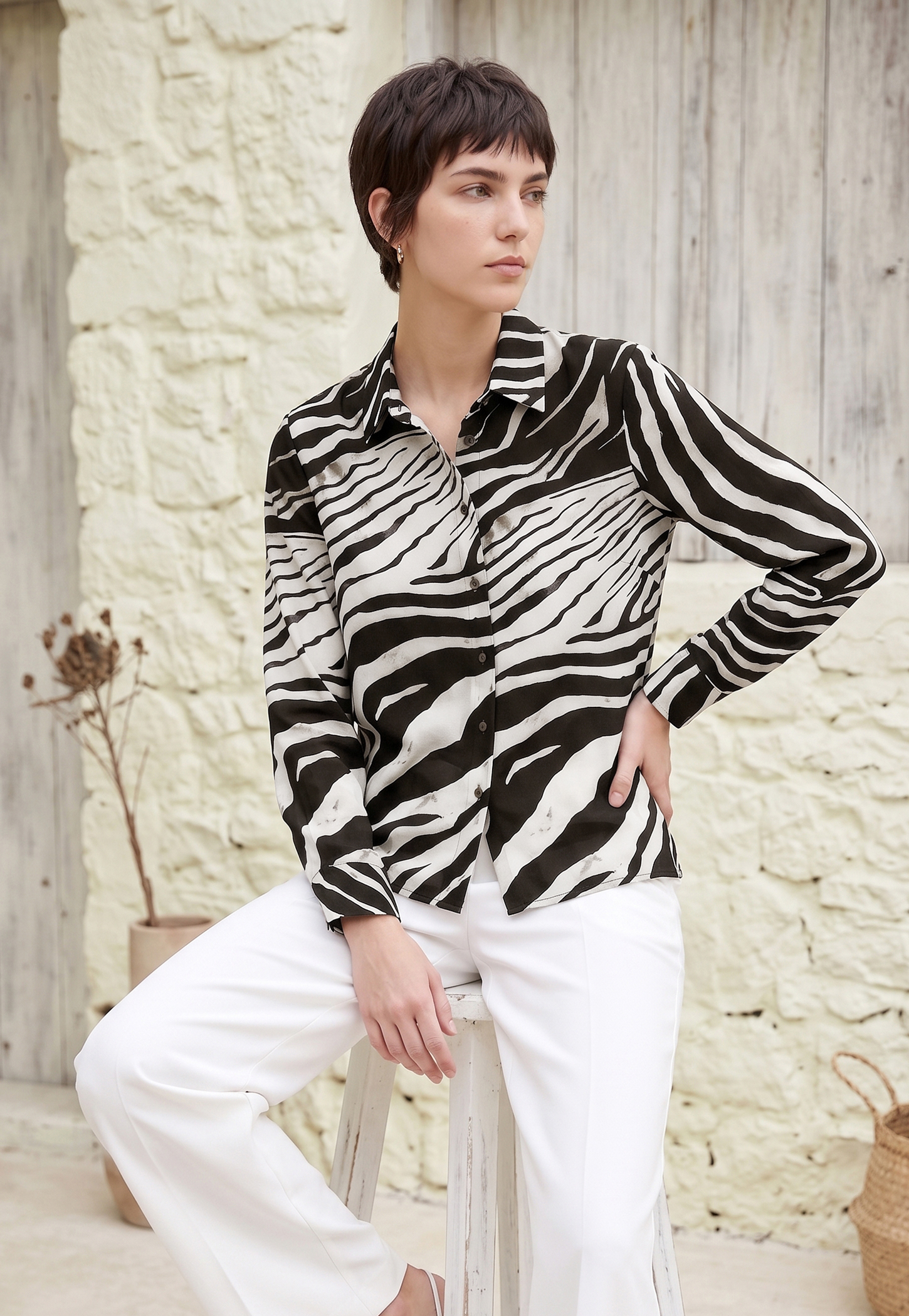 CODE Printed Regular Fit Shirt-image-42