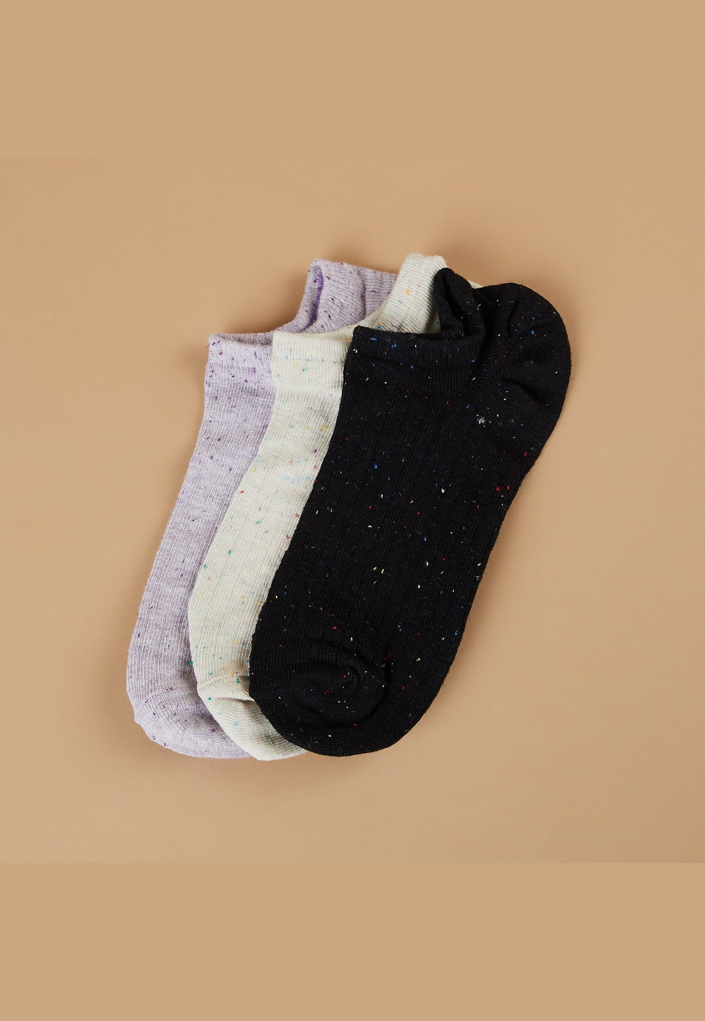 Ginger Solid Ankle Length Socks - Pack of 3-picture-11