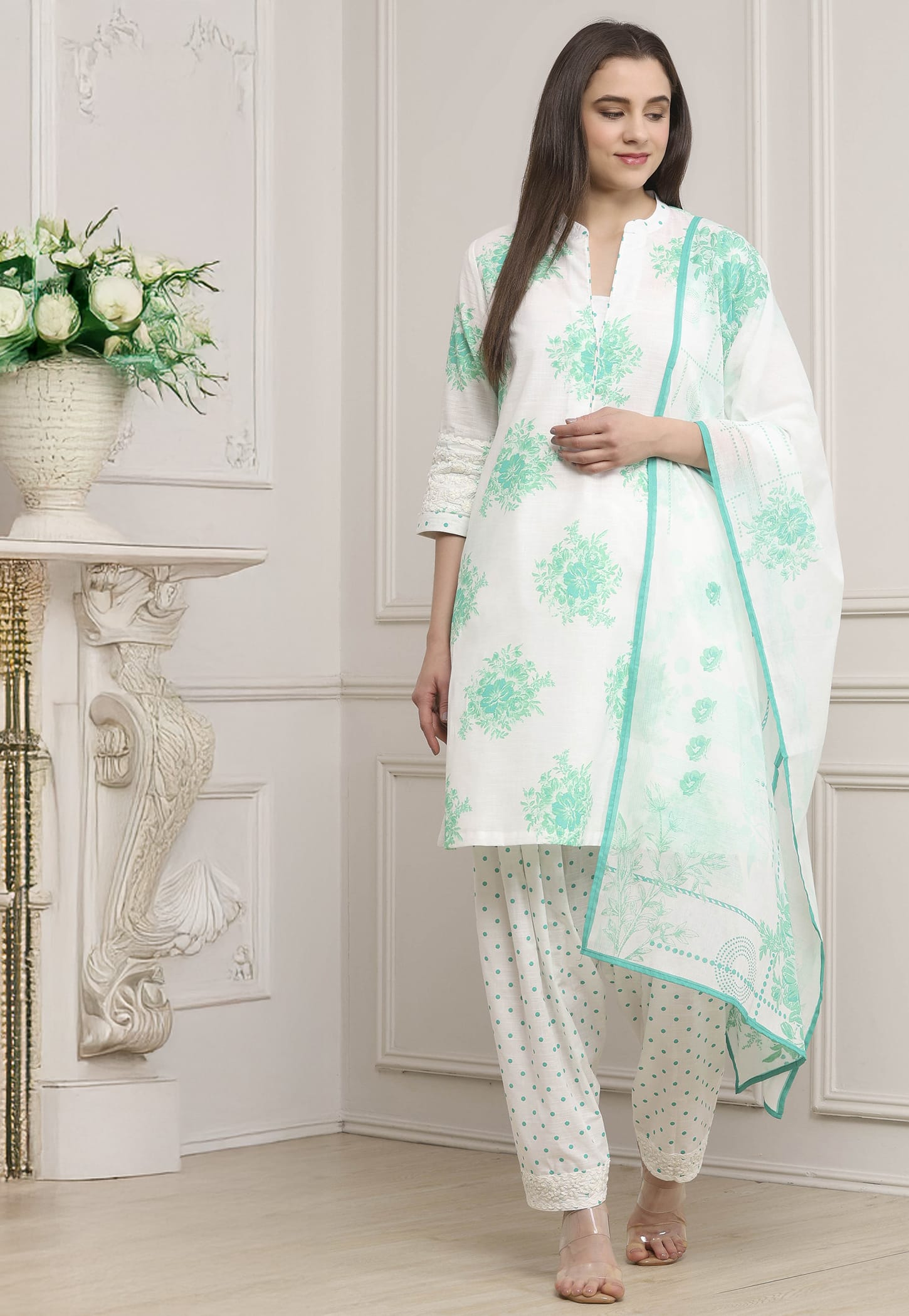 BIBA Floral Print Straight Kurta Set-picture-43