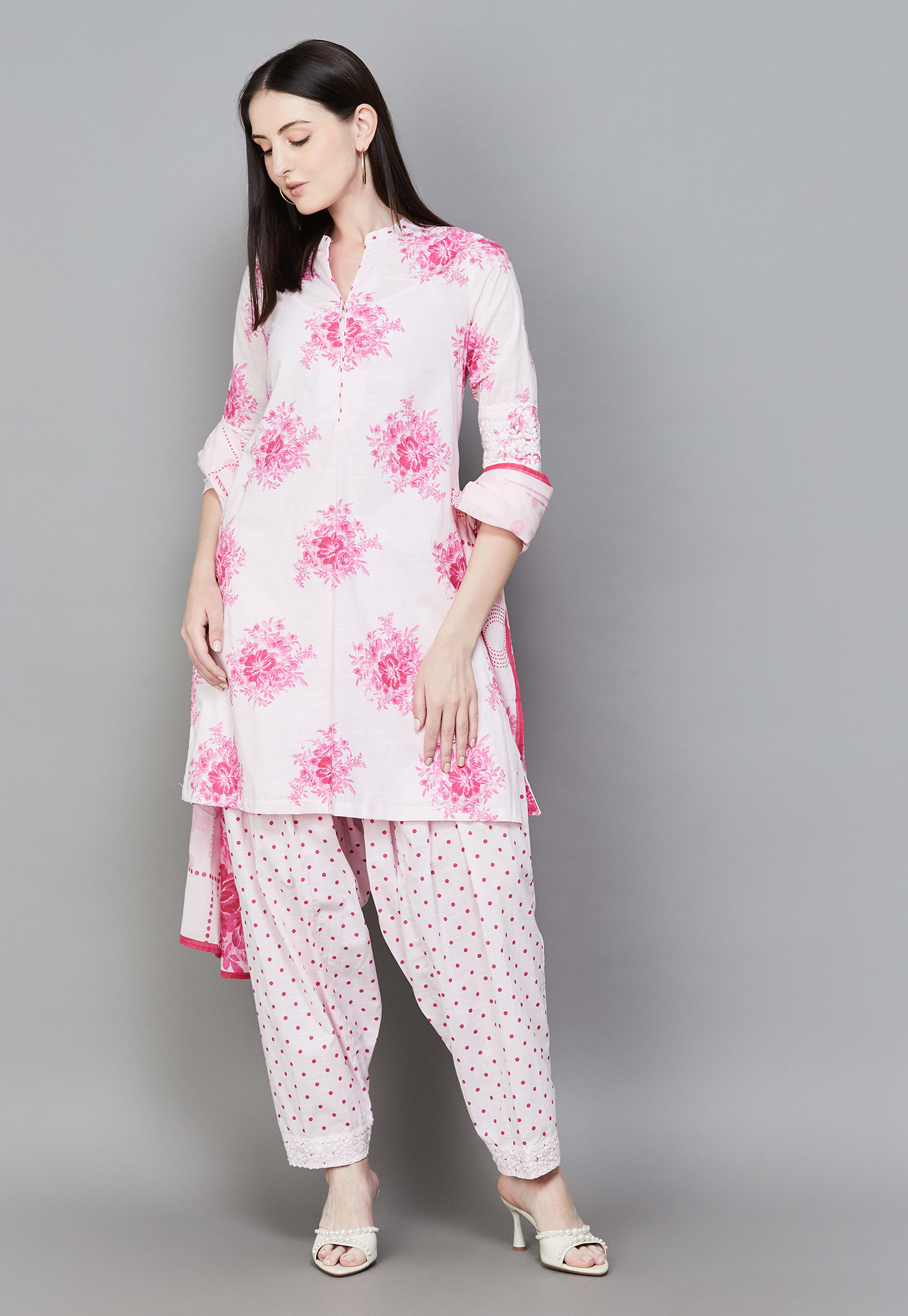 BIBA Floral Print Straight Kurta Set-picture-43