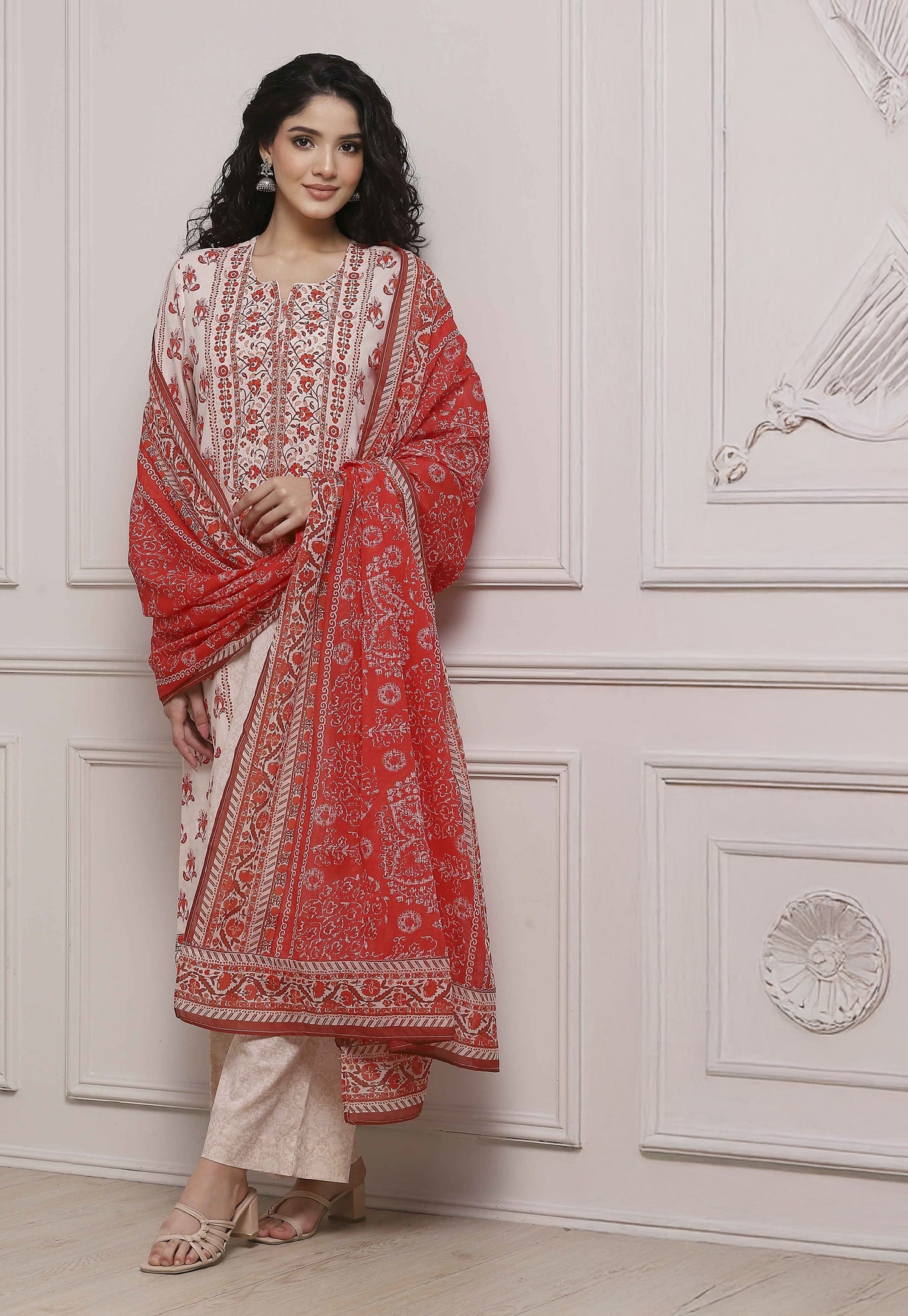 BIBA Floral Print Kurta Set-picture-16