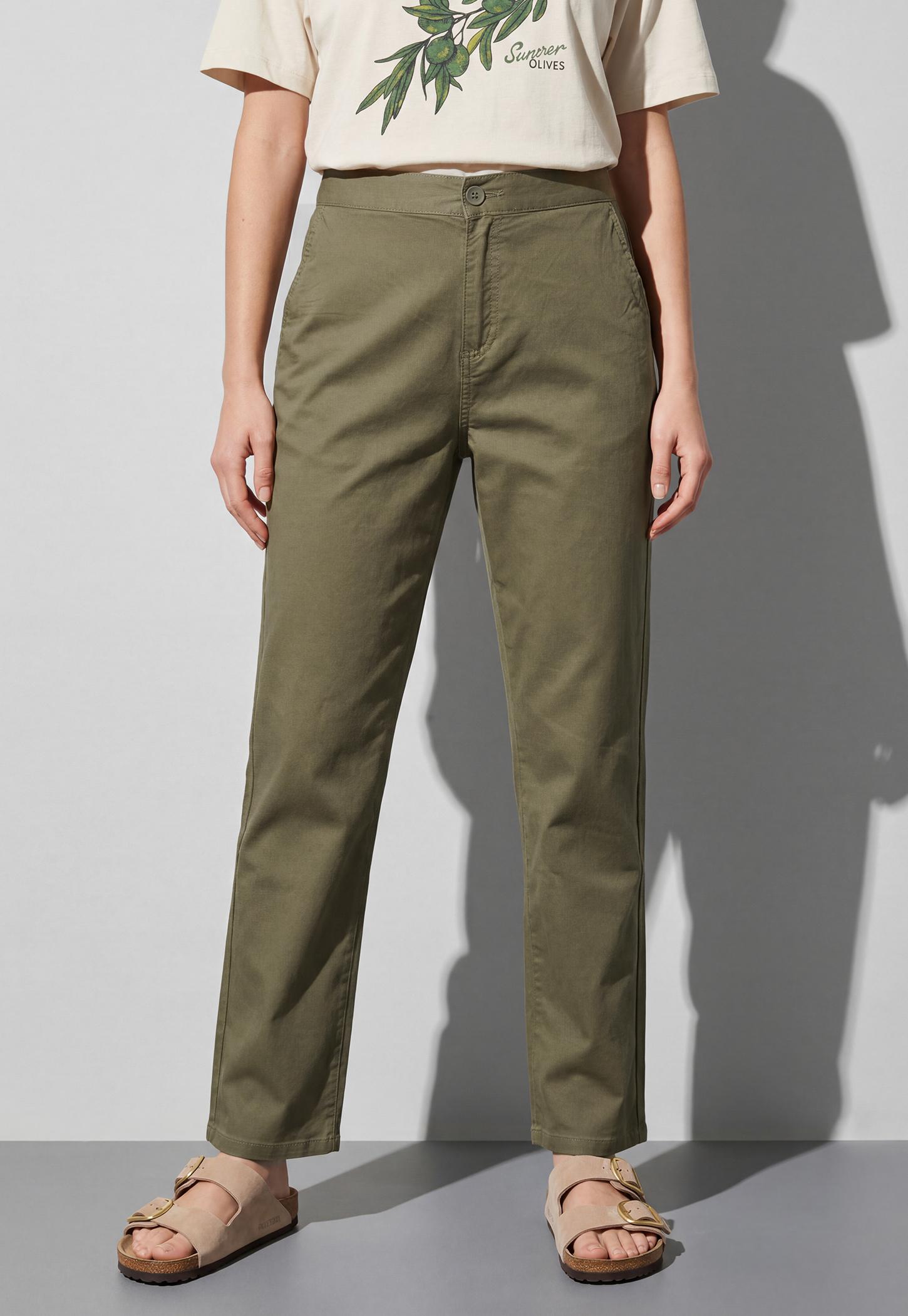 FAME FOREVER Solid Mid-Rise Pants-image-21