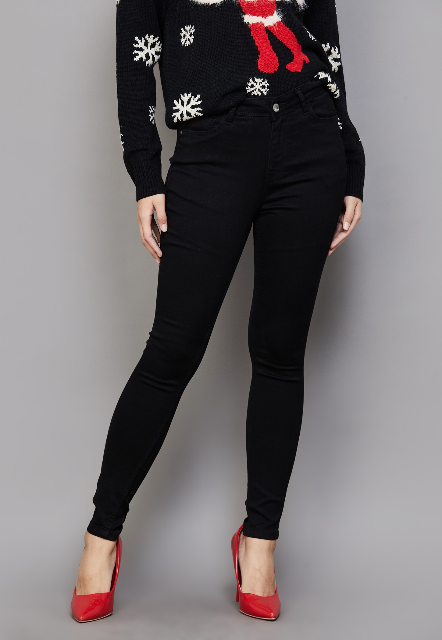 KRAUS Solid Skinny Fit Jeans-picture-17