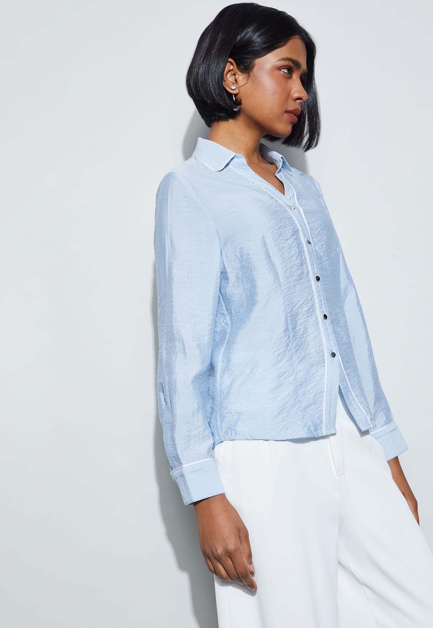 CODE CLASSIC Contrast Piping Shirt-picture-14