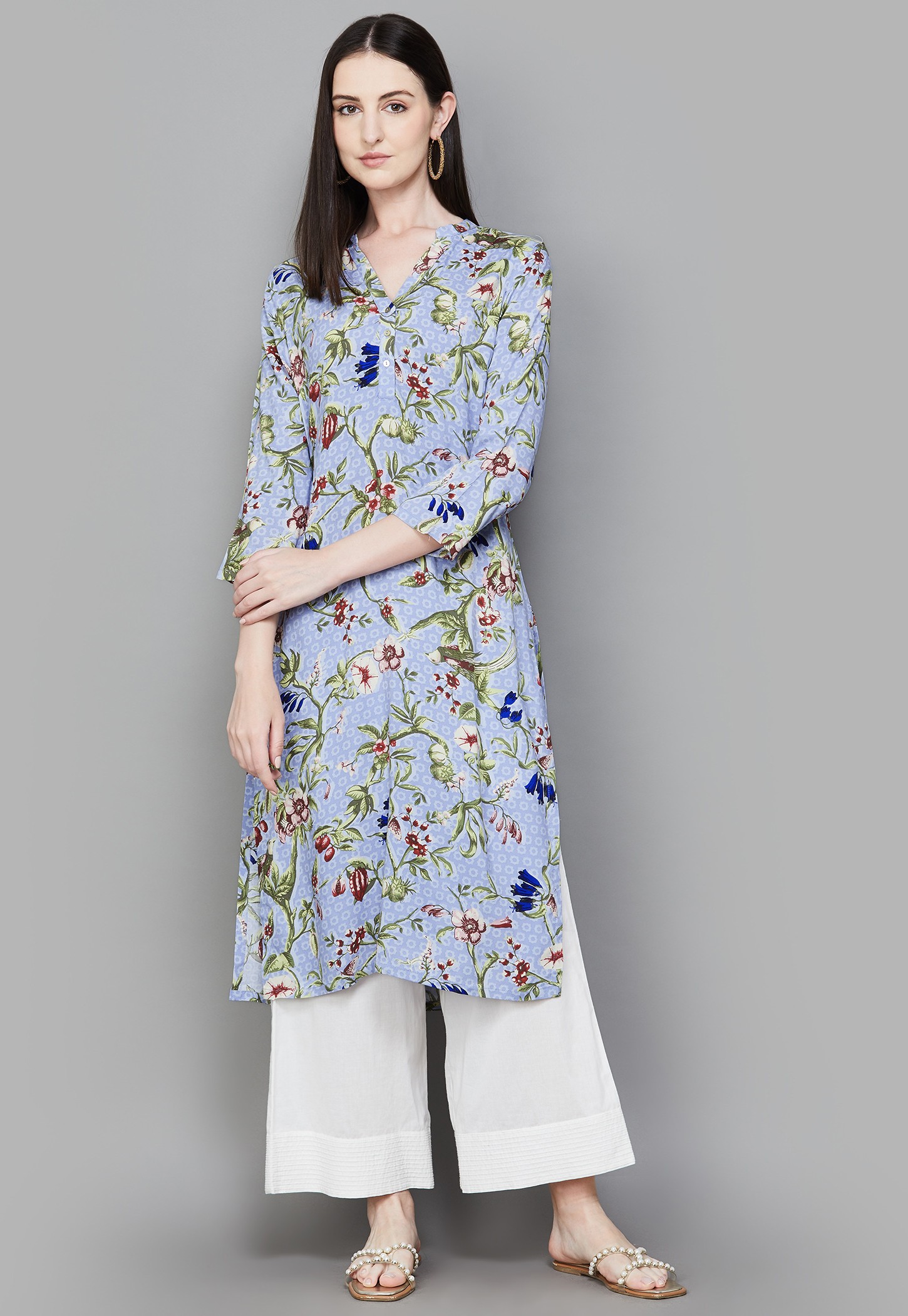 W Floral Print Straight Kurta-picture-55