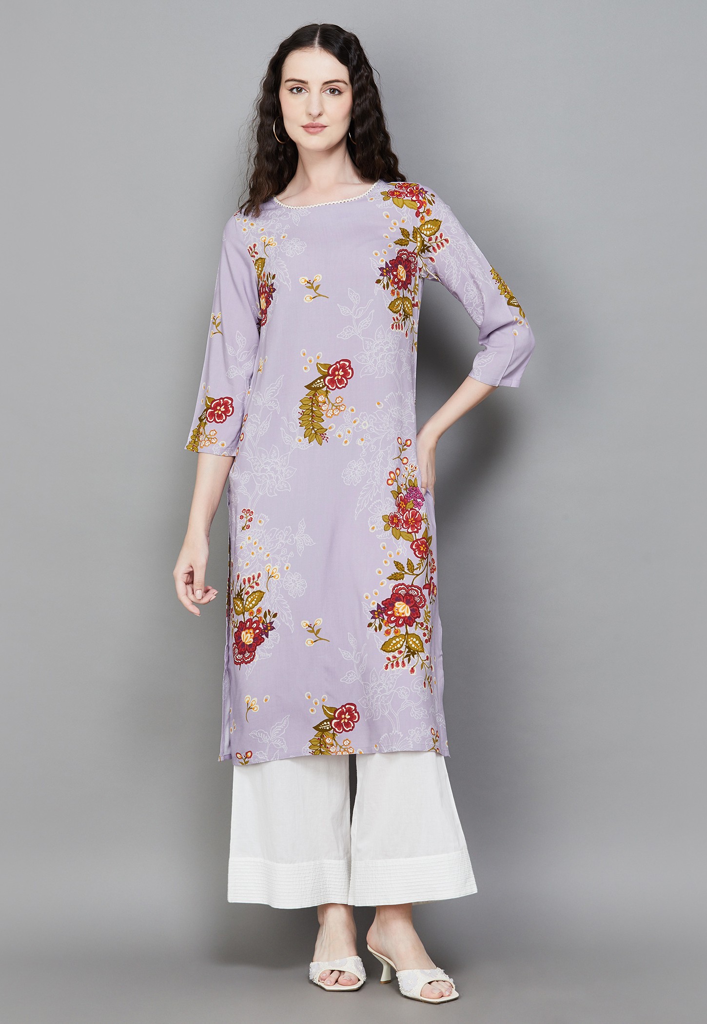 W Floral Print Straight Kurta-picture-39