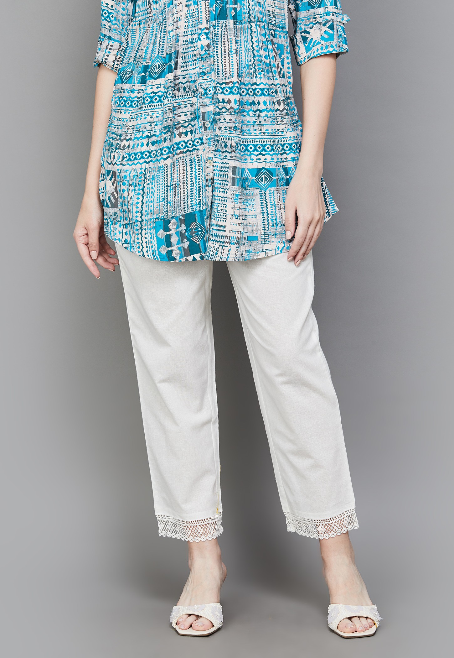 W Solid Straight Pants-picture-35