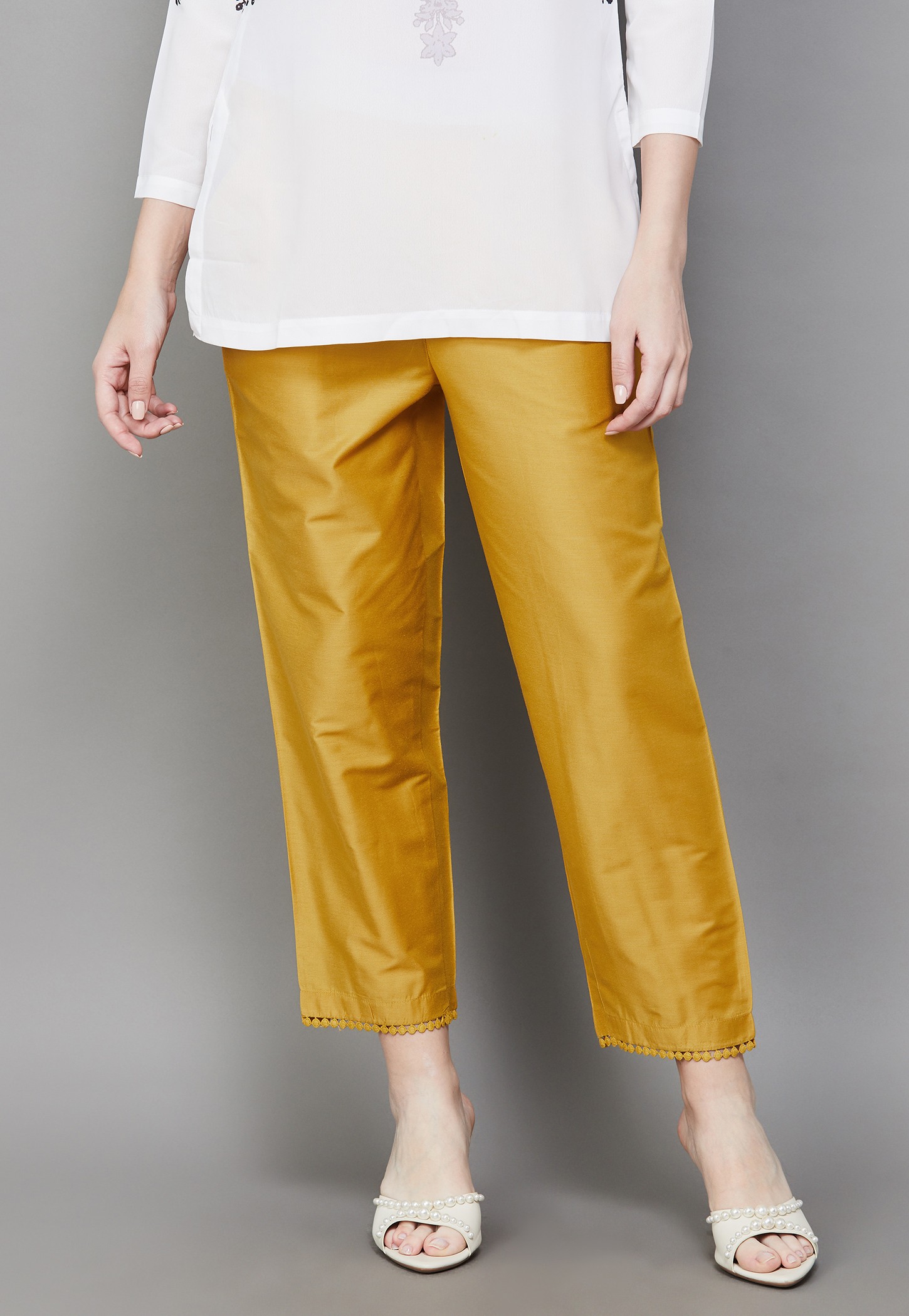 W Solid Straight Pants-picture-43